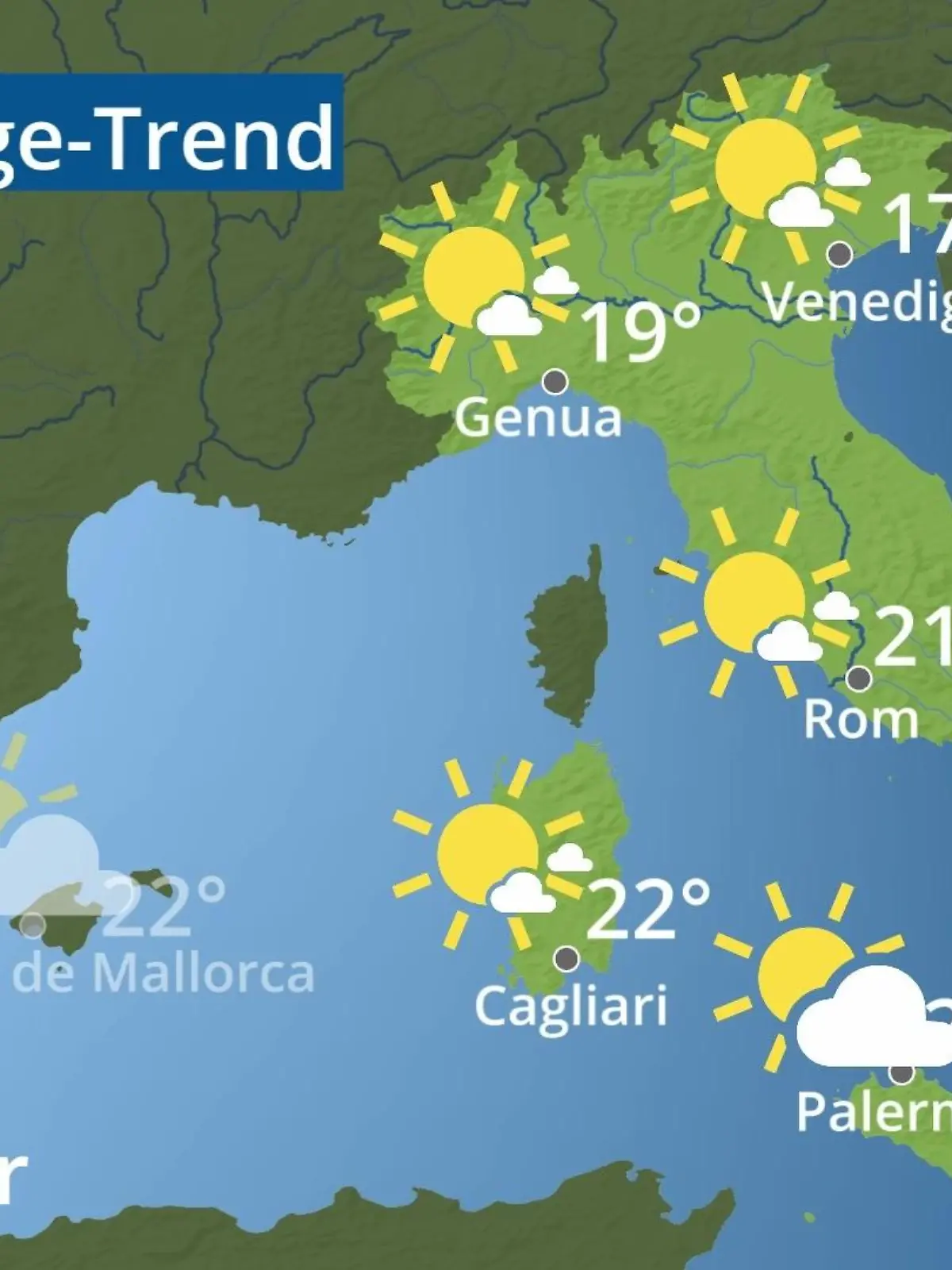 Bild zu: "Italien: Wie wird das Wetter?"