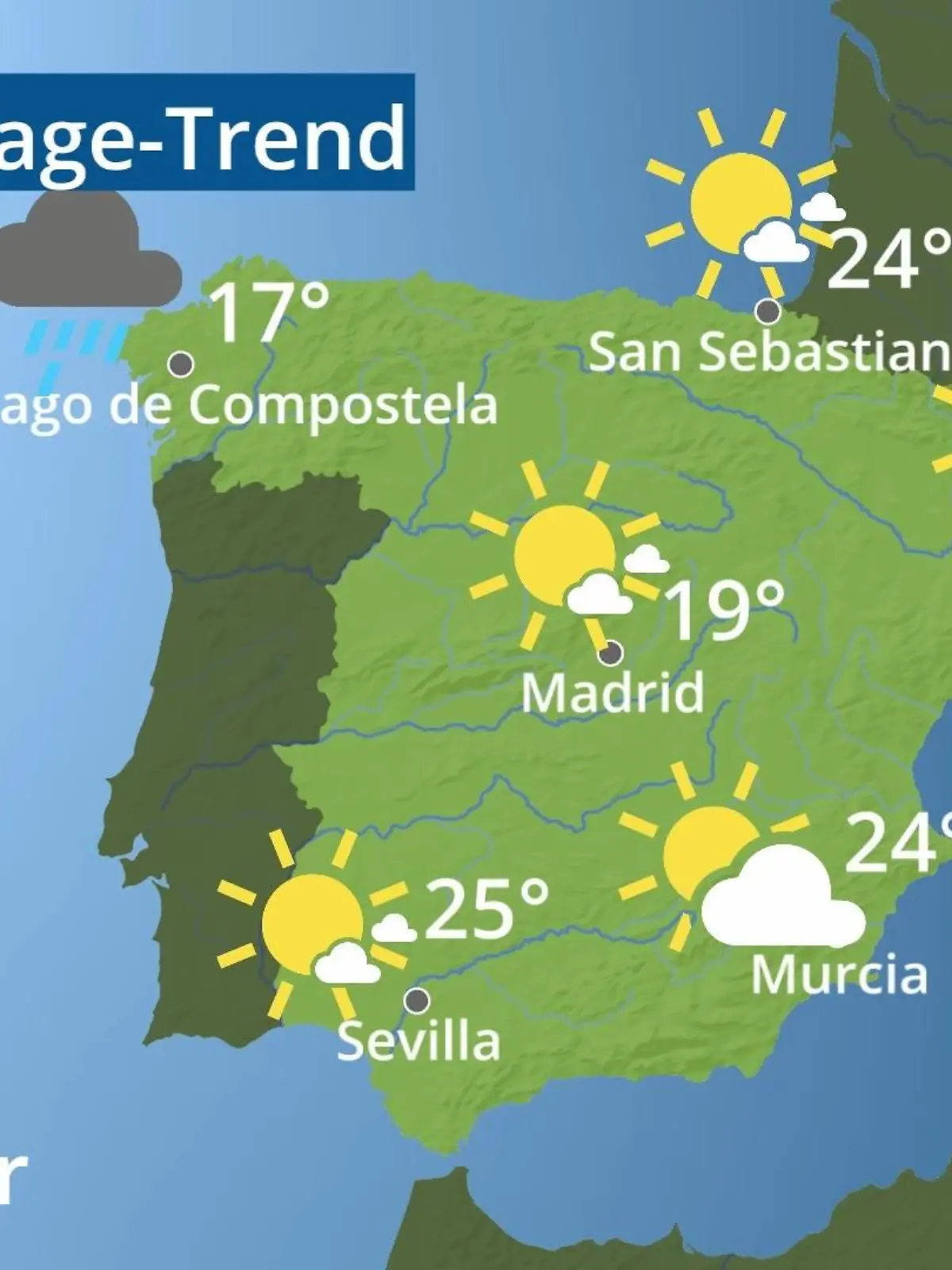 Bild zu: "Spanien: Wie wird das Wetter?"