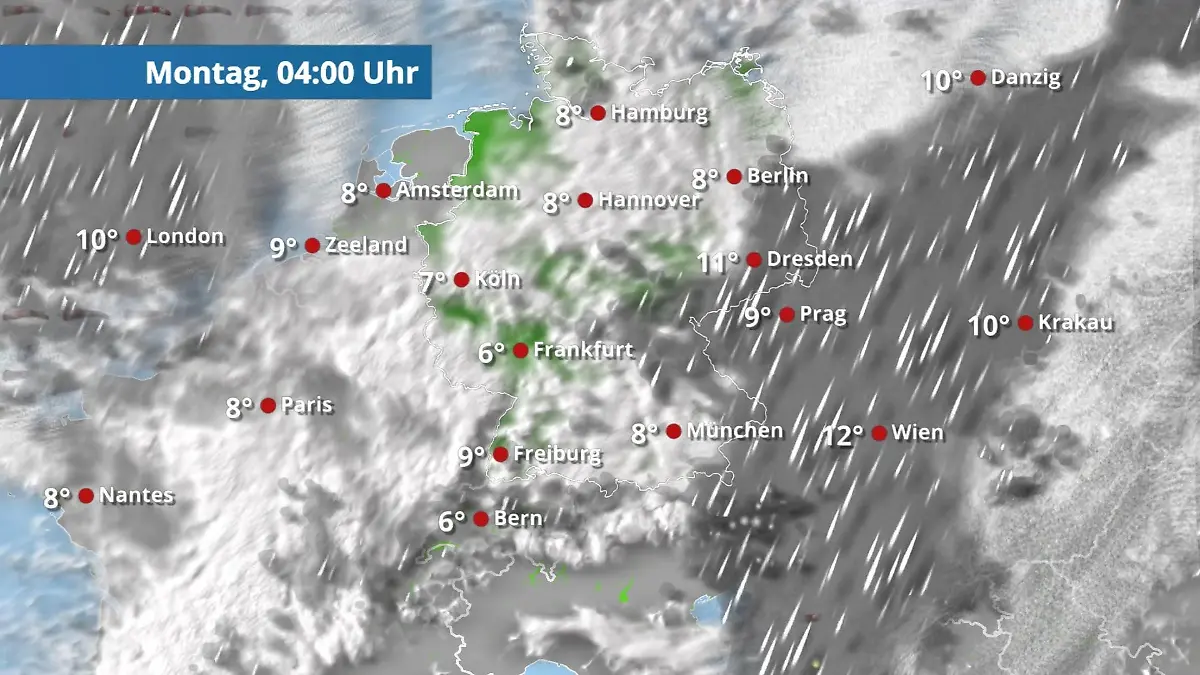 Krass nass - Viel Regen und Schnee im Süden Der Regen- und Wolkenfilm für 48 Stunden
