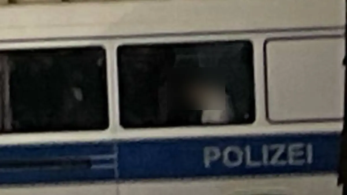 Der Syrer (22) kurz nach seiner Festnahme.