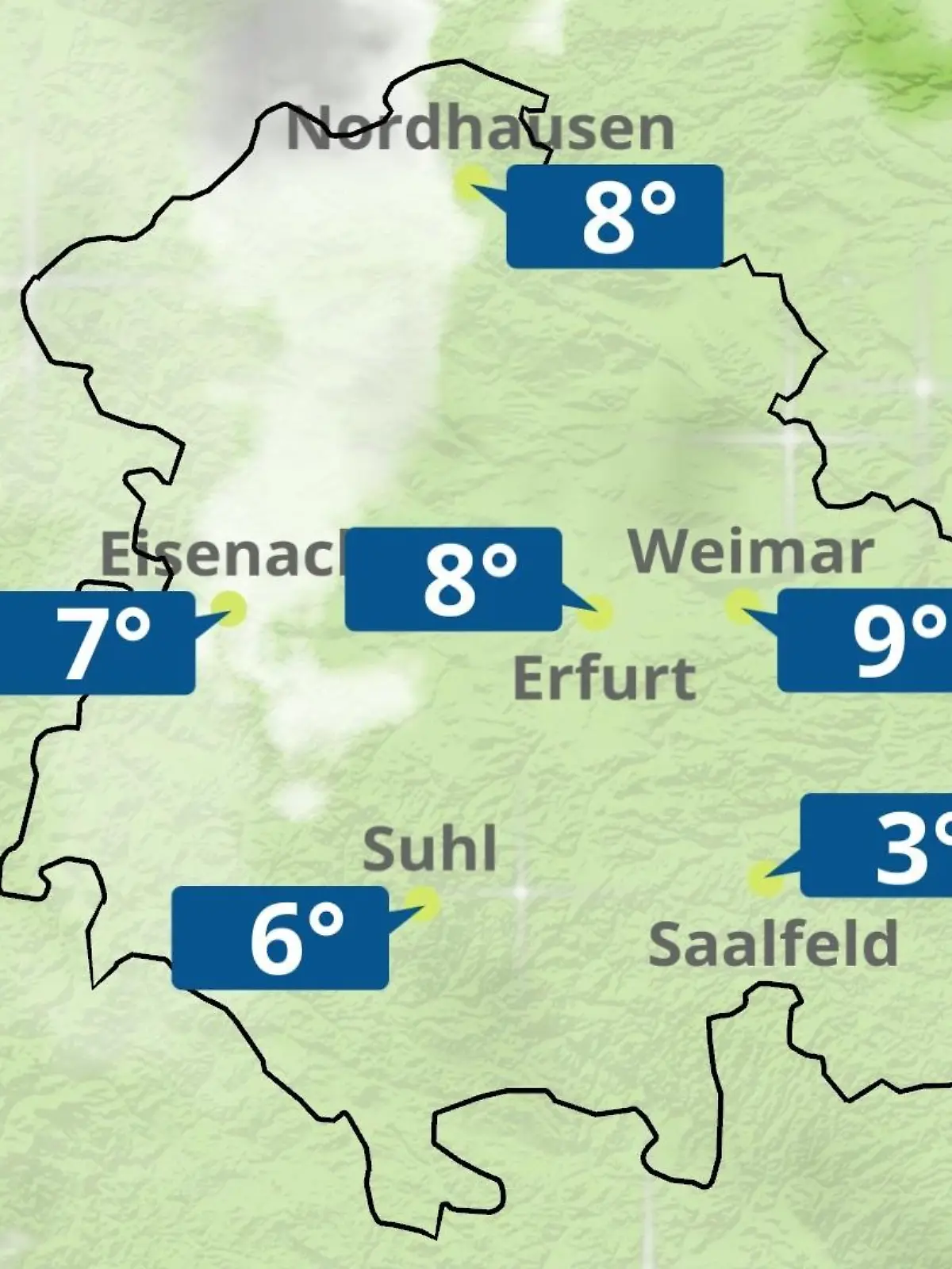 Bild zu: "Thüringen: Wie wird das Wetter?"