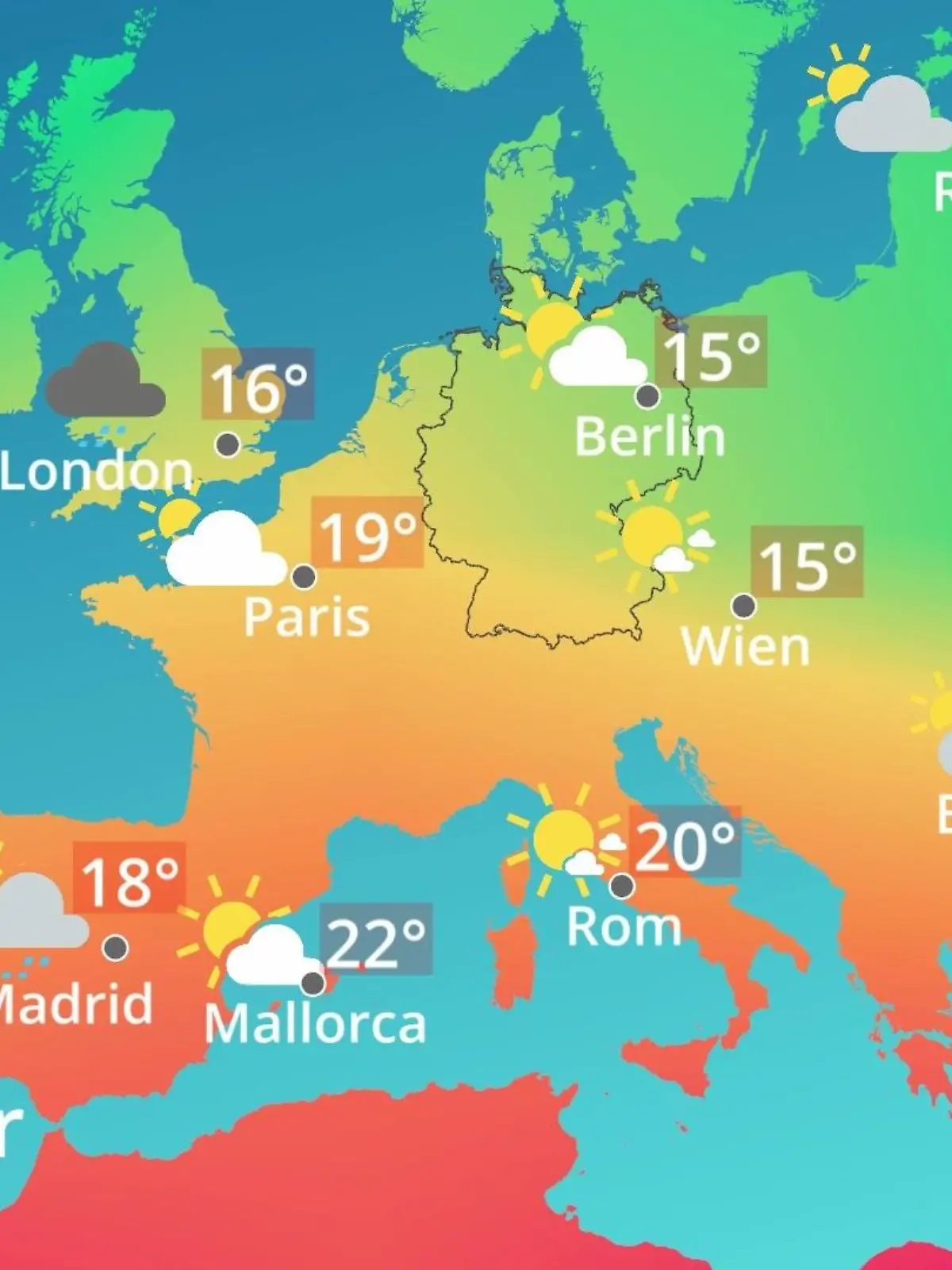 Bild zu: "Europa: Wie wird das Wetter?"