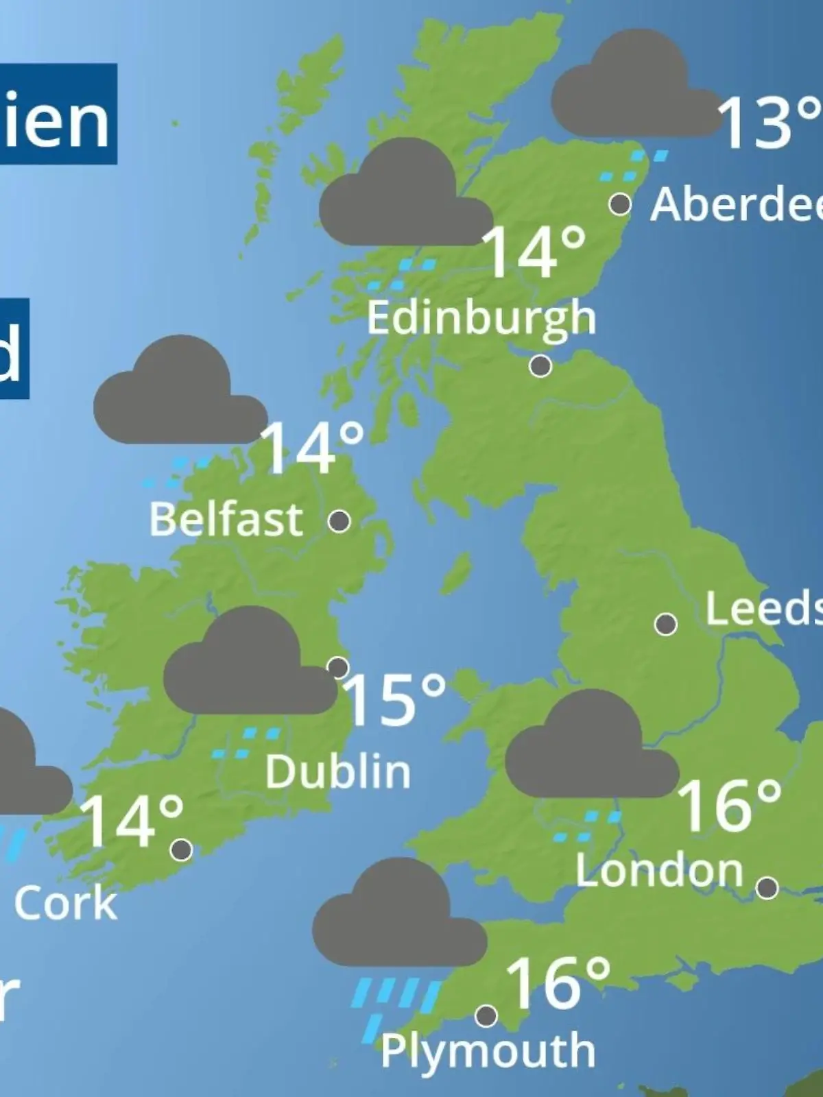 Bild zu: "England, Schottland, Wales: Wie wird das Wetter?"