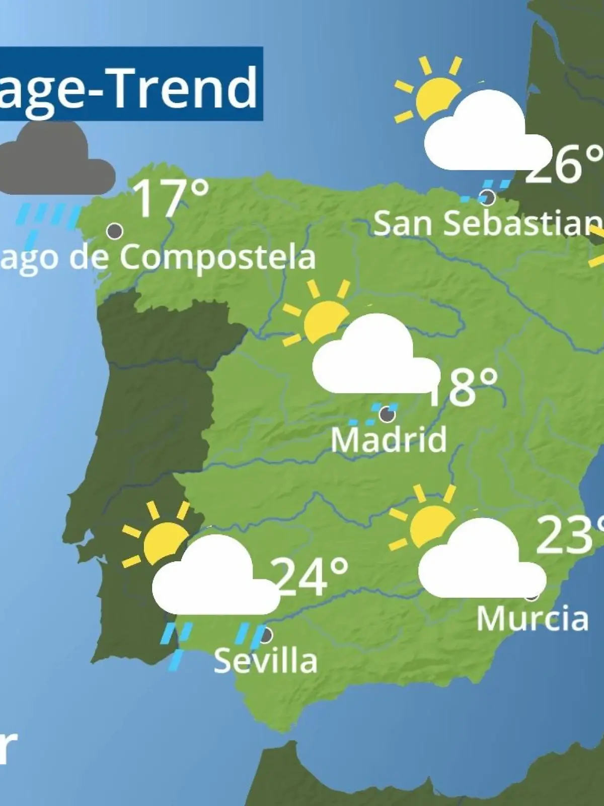 Bild zu: "Spanien: Wie wird das Wetter?"