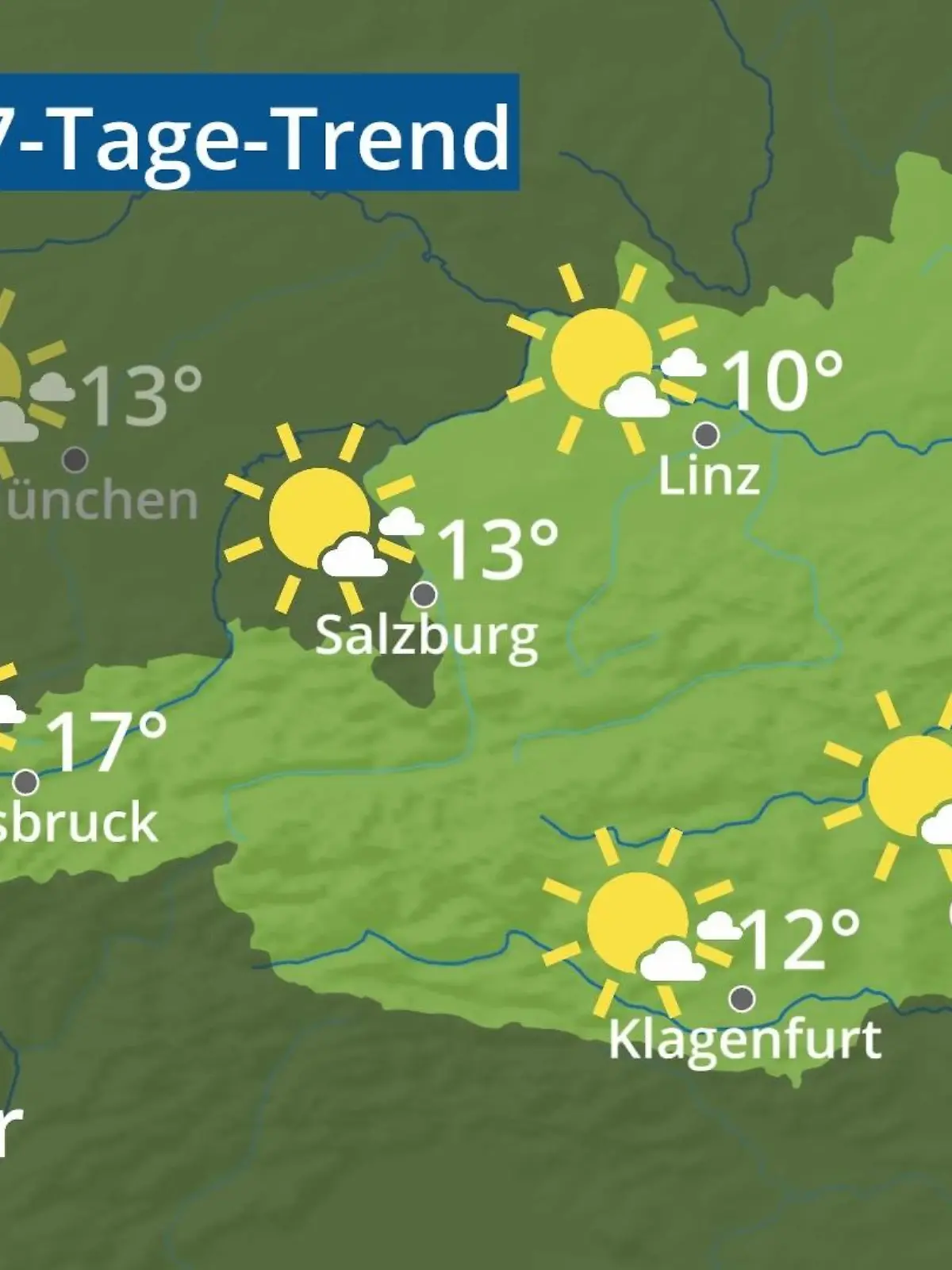 Bild zu: "Österreich: Wie wird das Wetter?"