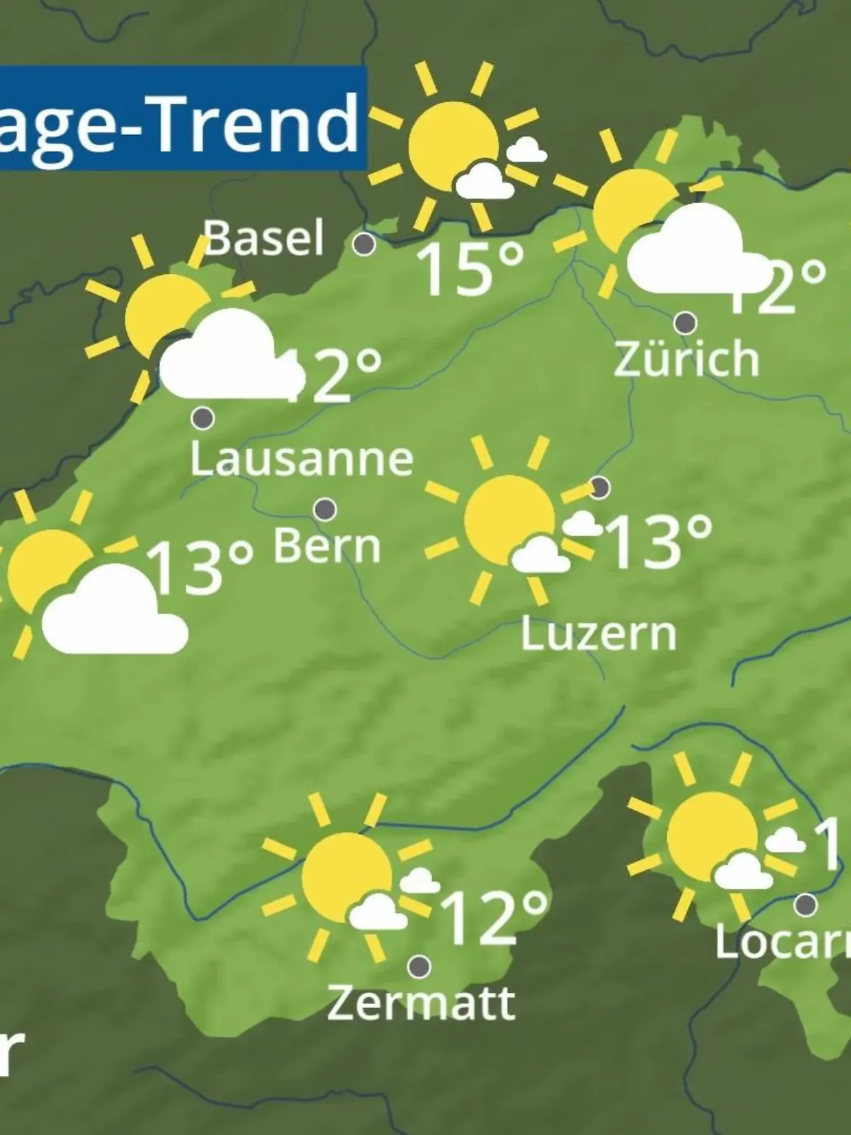 Bild zu: "Schweiz: Wie wird das Wetter?"