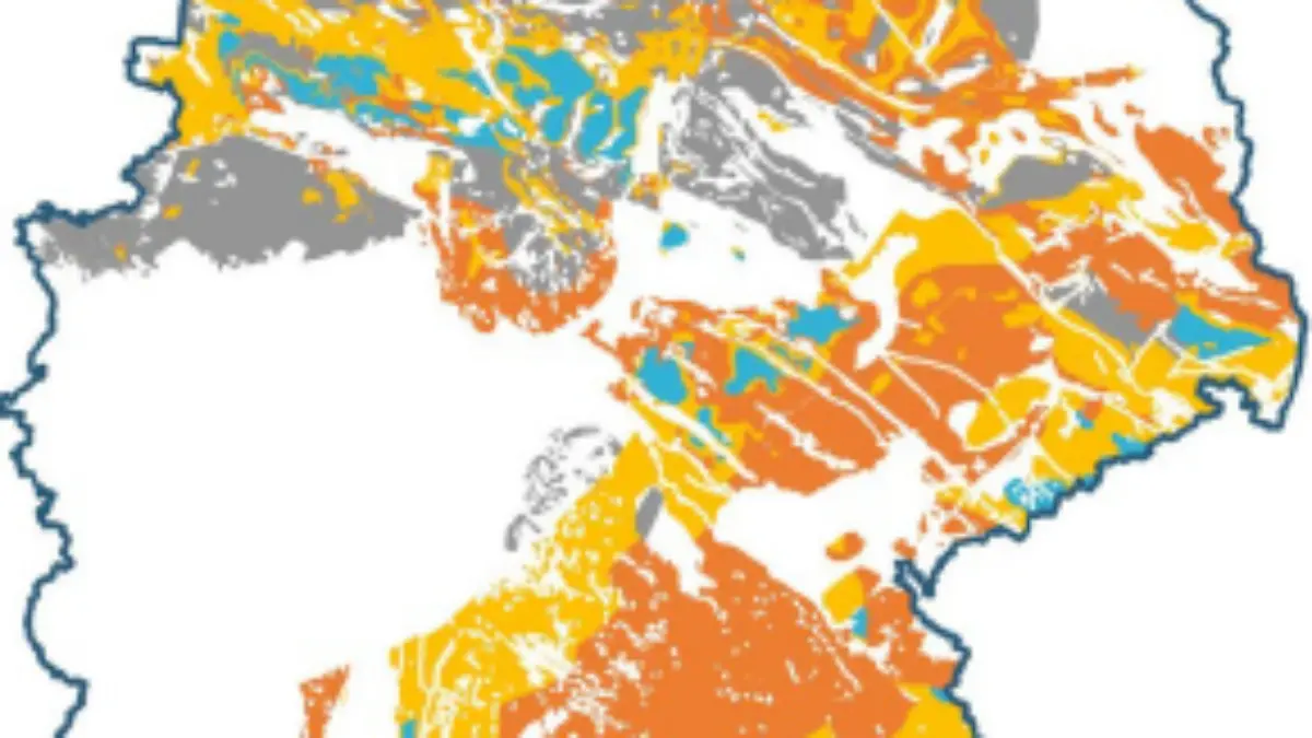 Karte zur Suche nach Atommüll Endlager