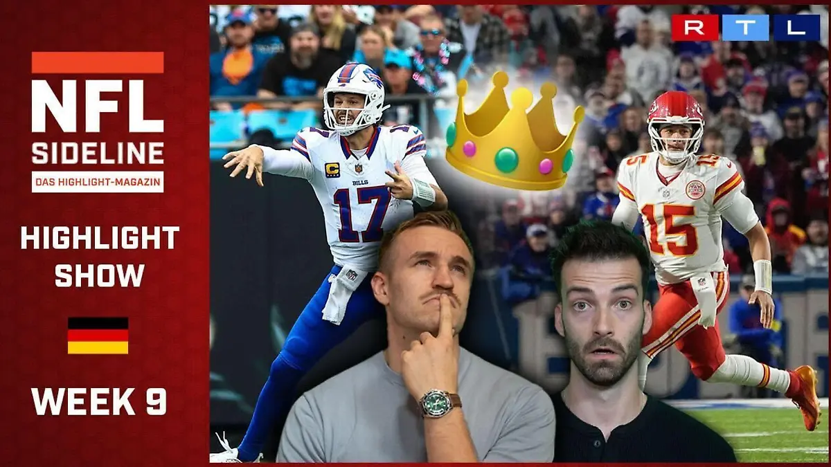 Josh Allen oder Patrick Mahomes – Wer ist der wahre Quarterback-König? NFL Sideline – Das Highlight-Magazin