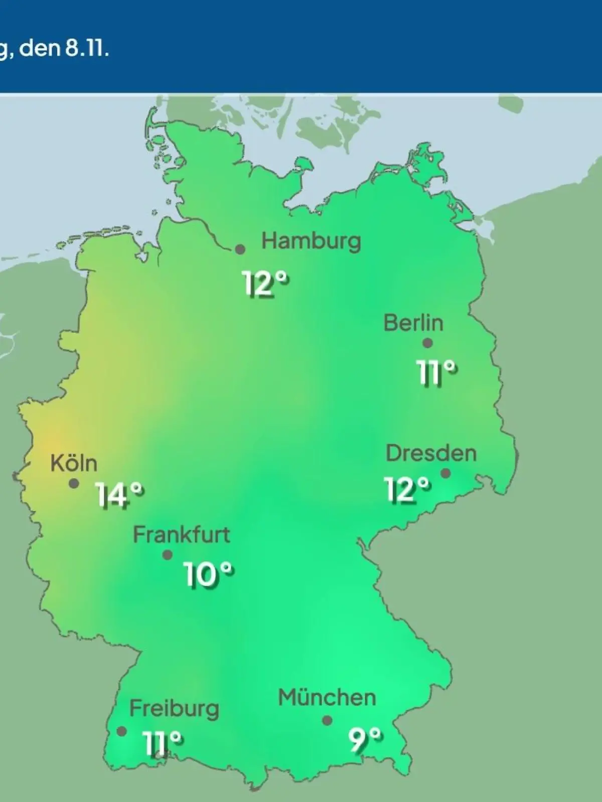 Bild zu: "Im Video: Temperatur-Vorhersage"