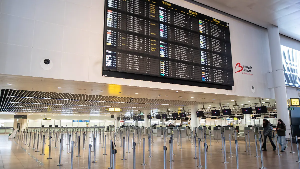 The departure board with canceled and delayed flights in Brussels Airport on Wednesday 05 November 2025, in Zaventem. Sk