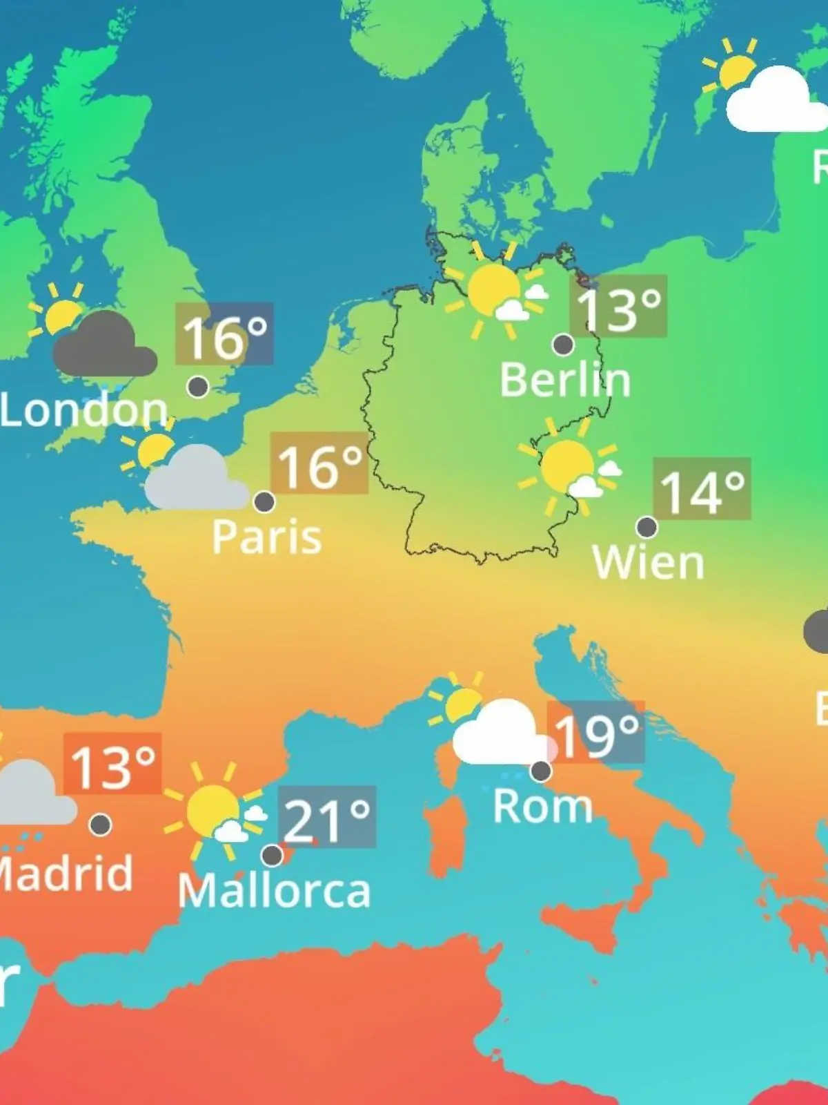 Bild zu: "Europa: Wie wird das Wetter?"