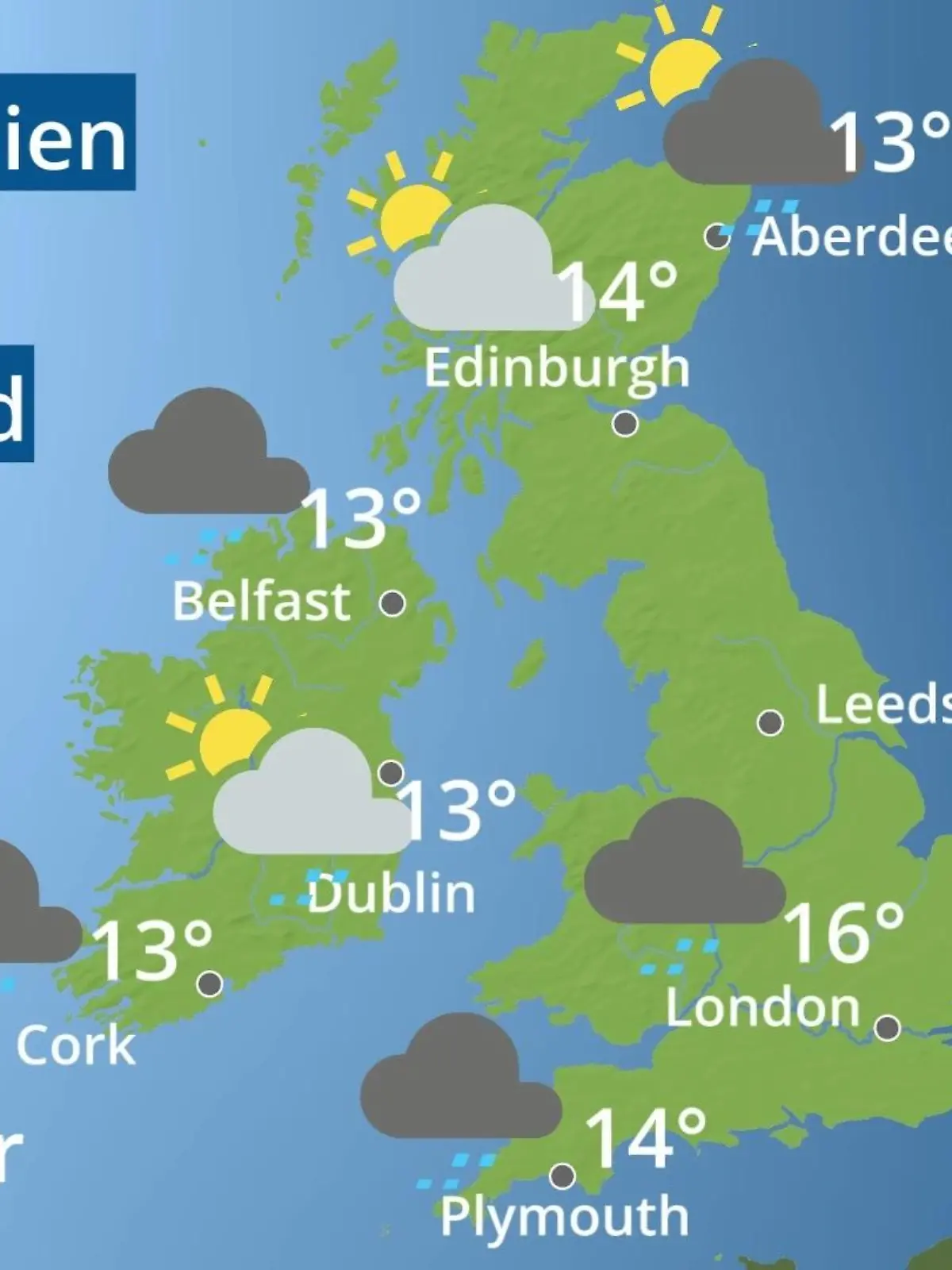 Bild zu: "England, Schottland, Wales: Wie wird das Wetter?"