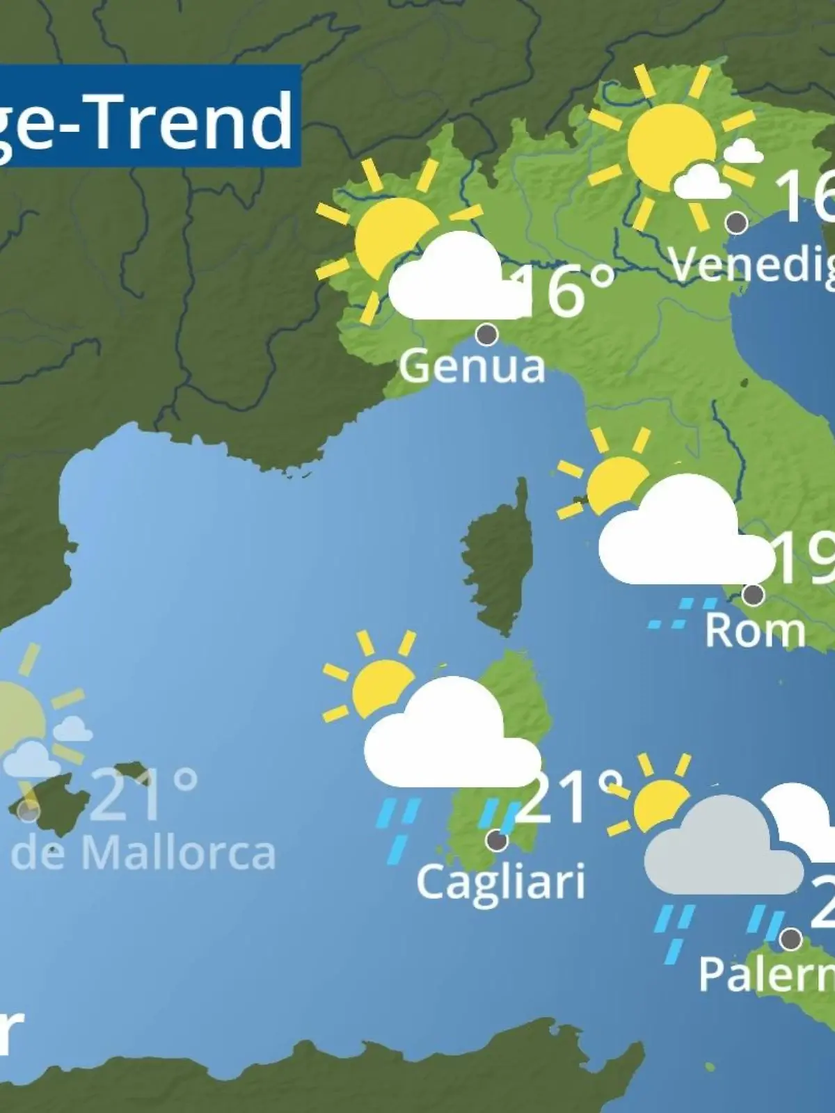 Bild zu: "Italien: Wie wird das Wetter?"