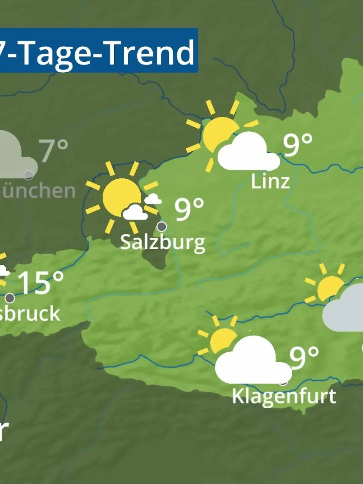 Bild zu: "Österreich: Wie wird das Wetter?"