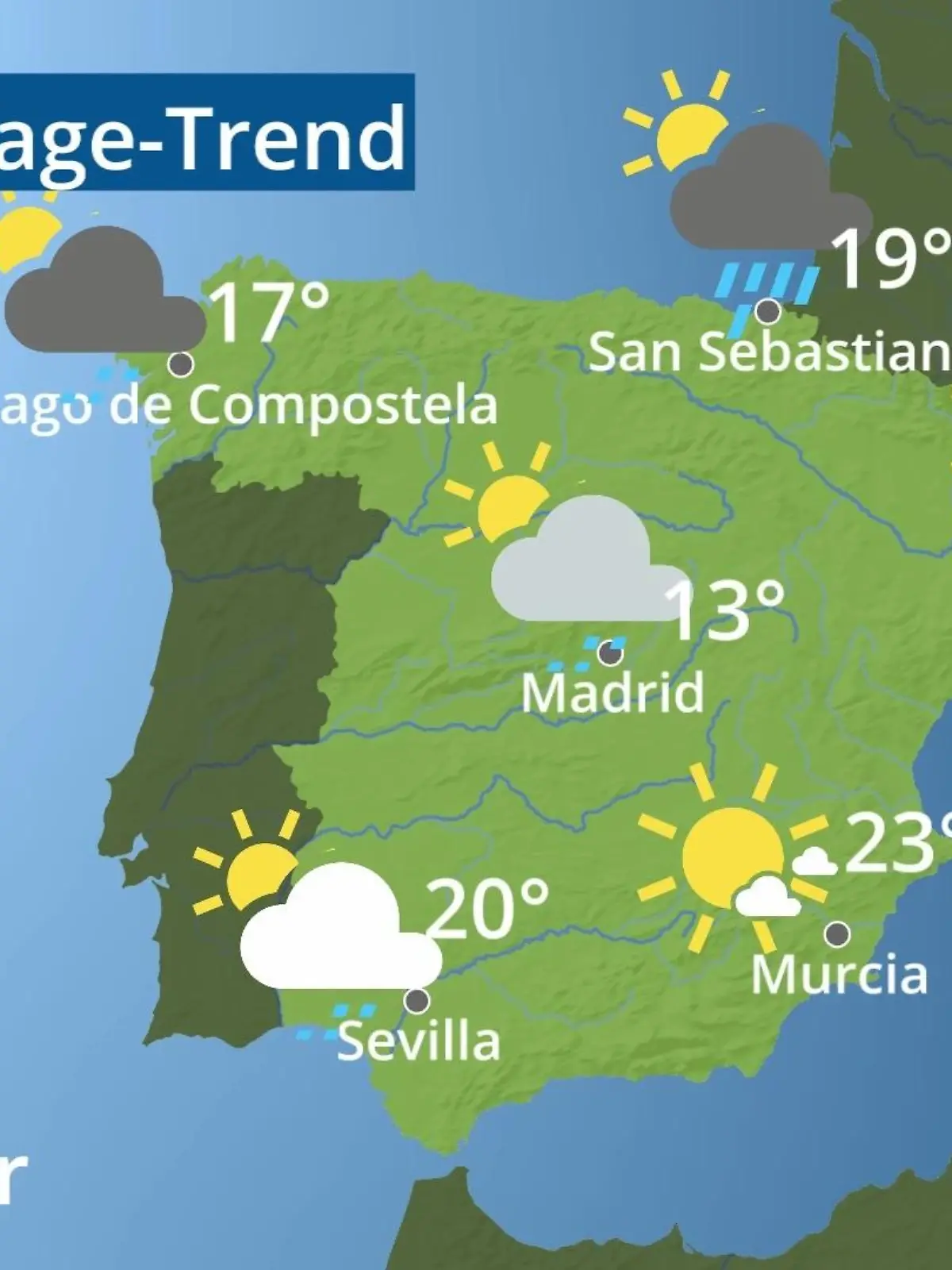 Bild zu: "Spanien: Wie wird das Wetter?"