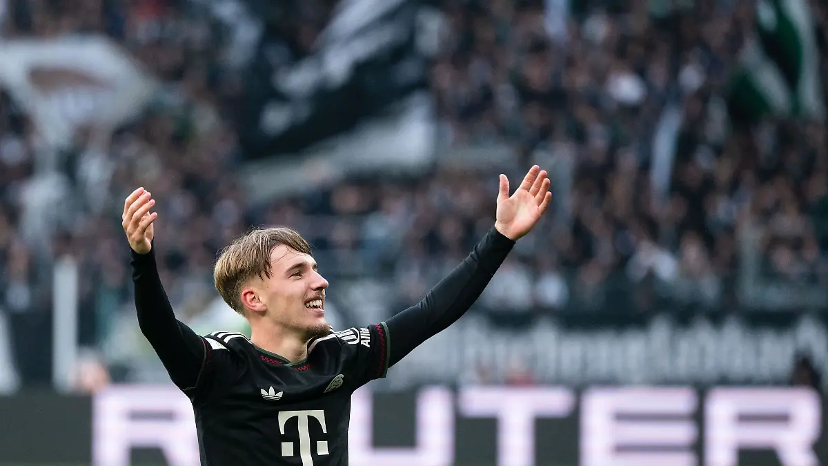 Für den FC Bayern jubelte Lennart Karl schon. Jetzt ist er ein DFB-Kandidat. (Archivbild).