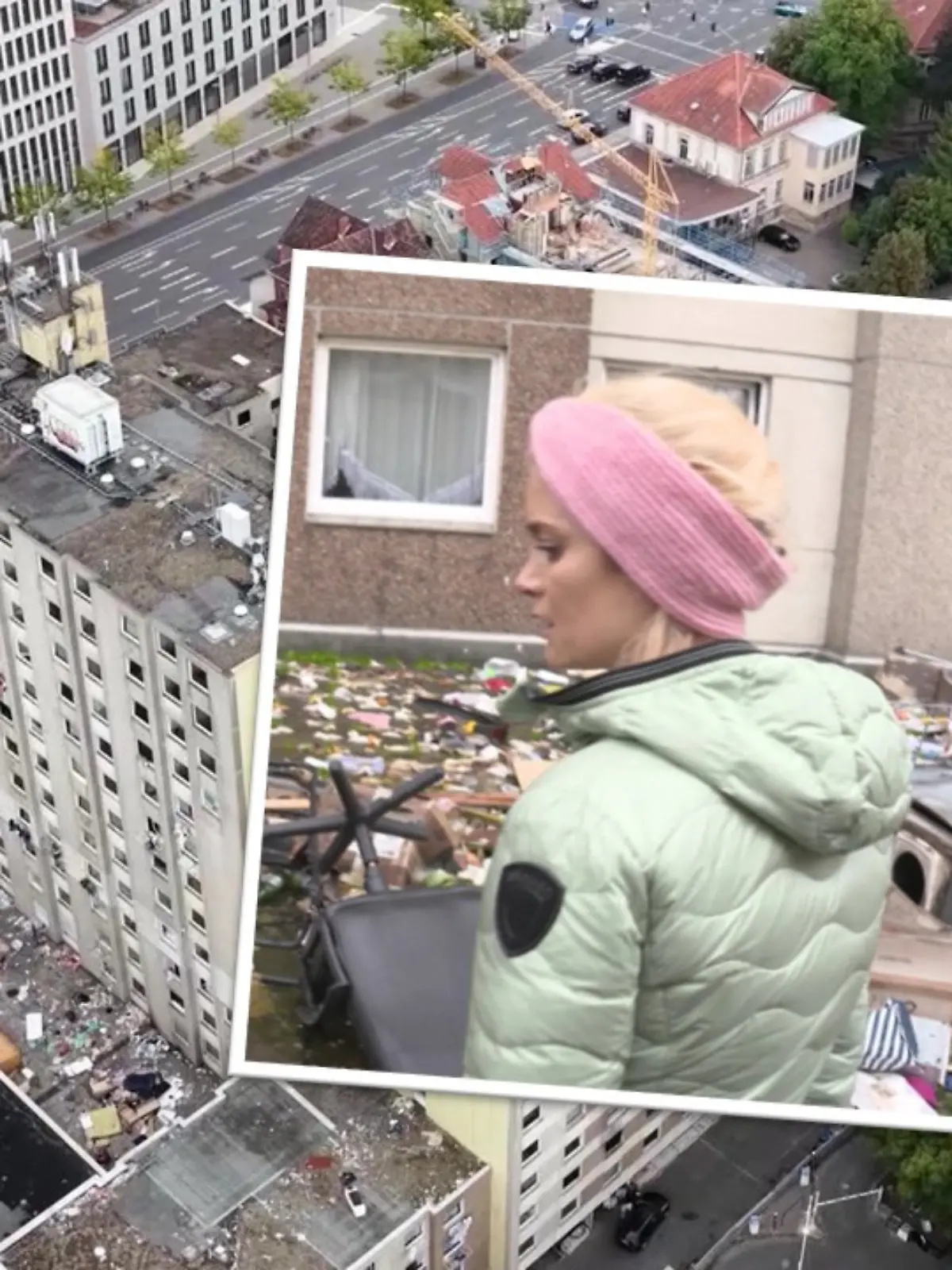 RTL-Reporterin Liv von Bötticher am Göttinger Horrorhaus