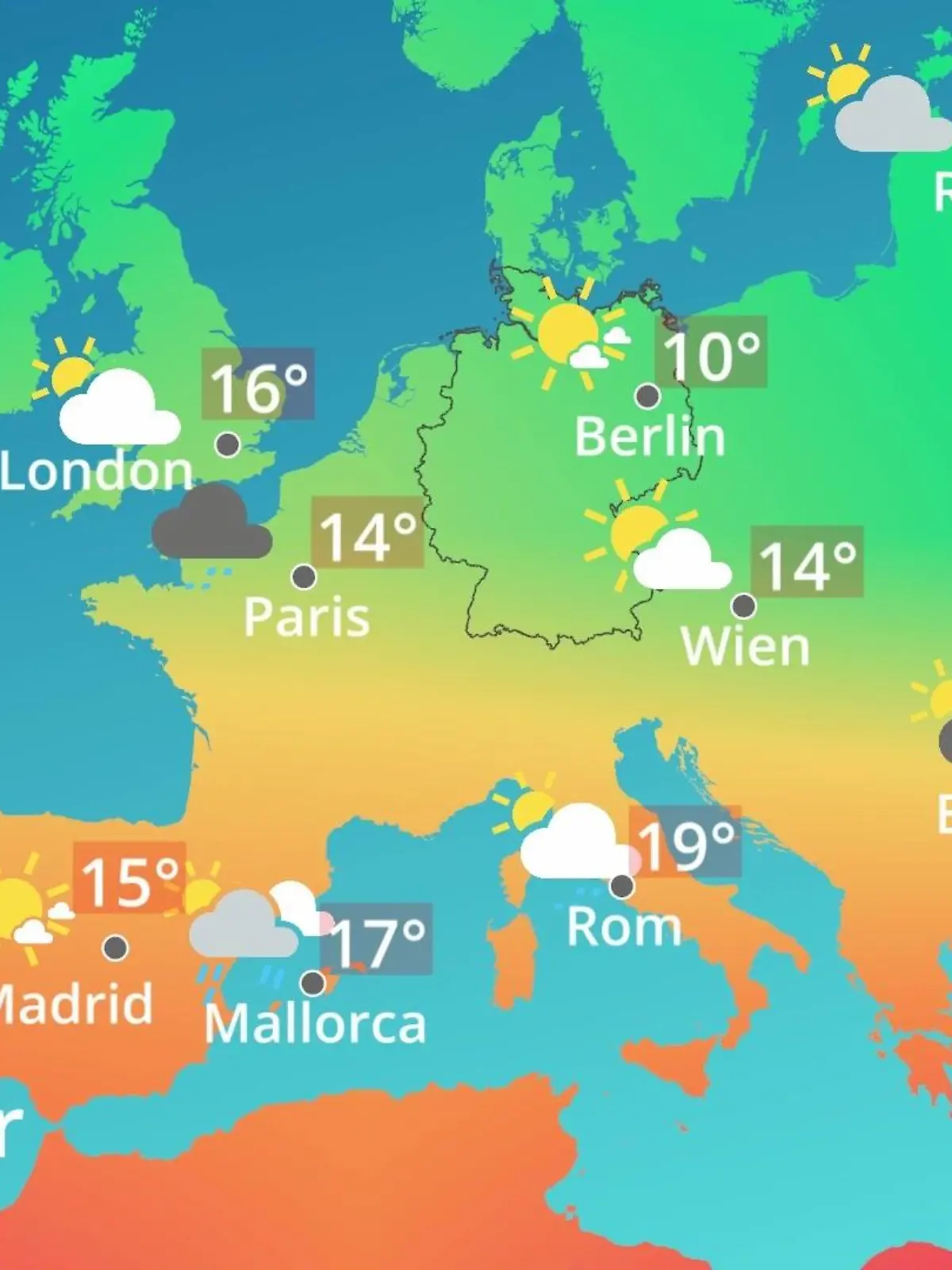 Bild zu: "Europa: Wie wird das Wetter?"