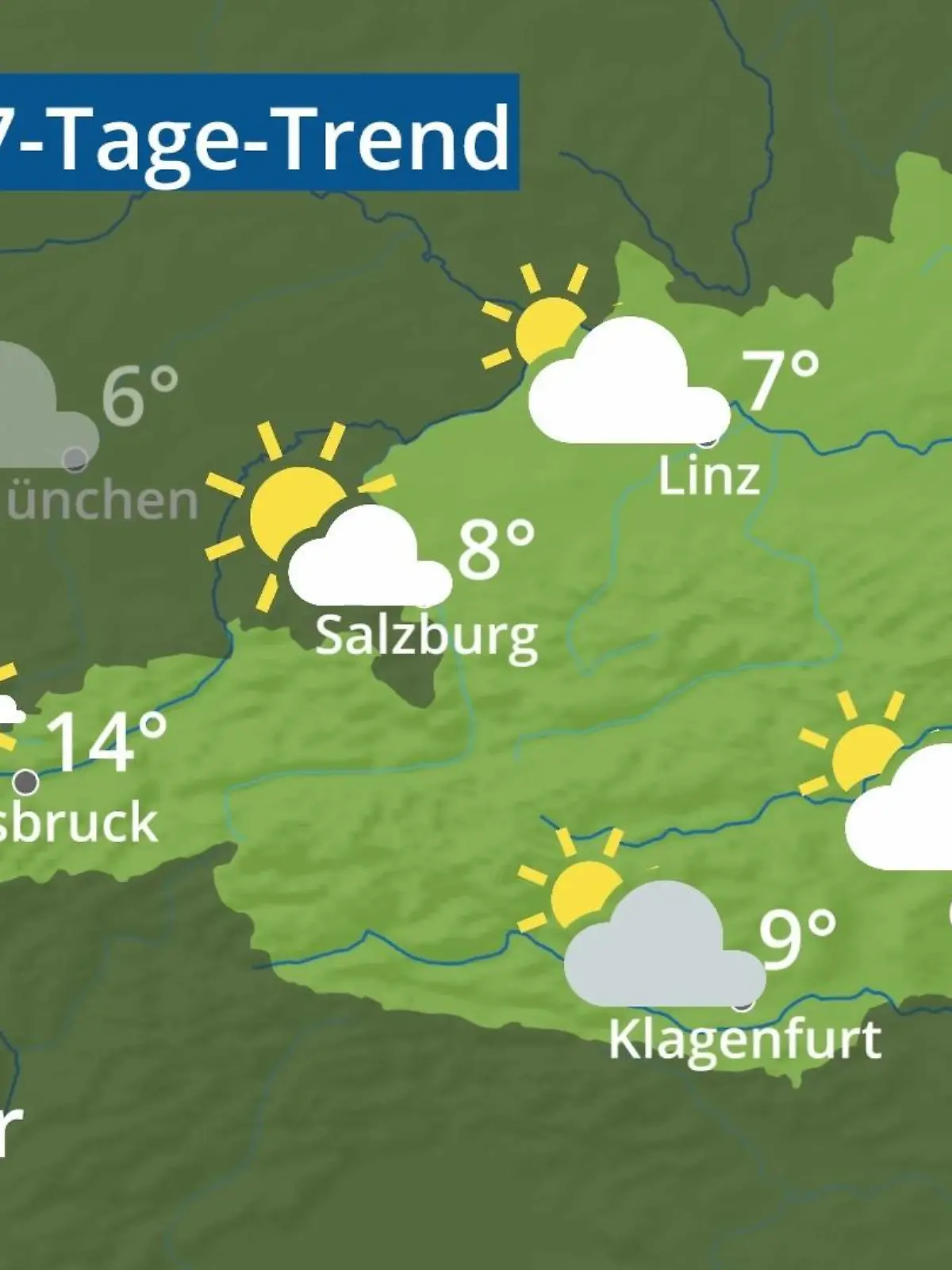 Bild zu: "Österreich: Wie wird das Wetter?"