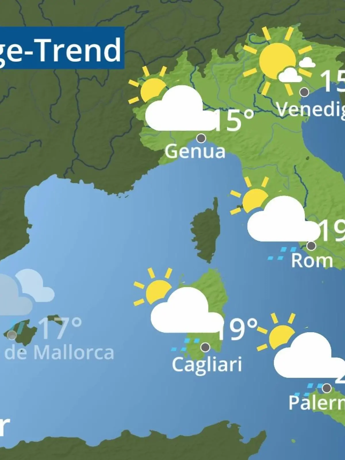 Bild zu: "Italien: Wie wird das Wetter?"
