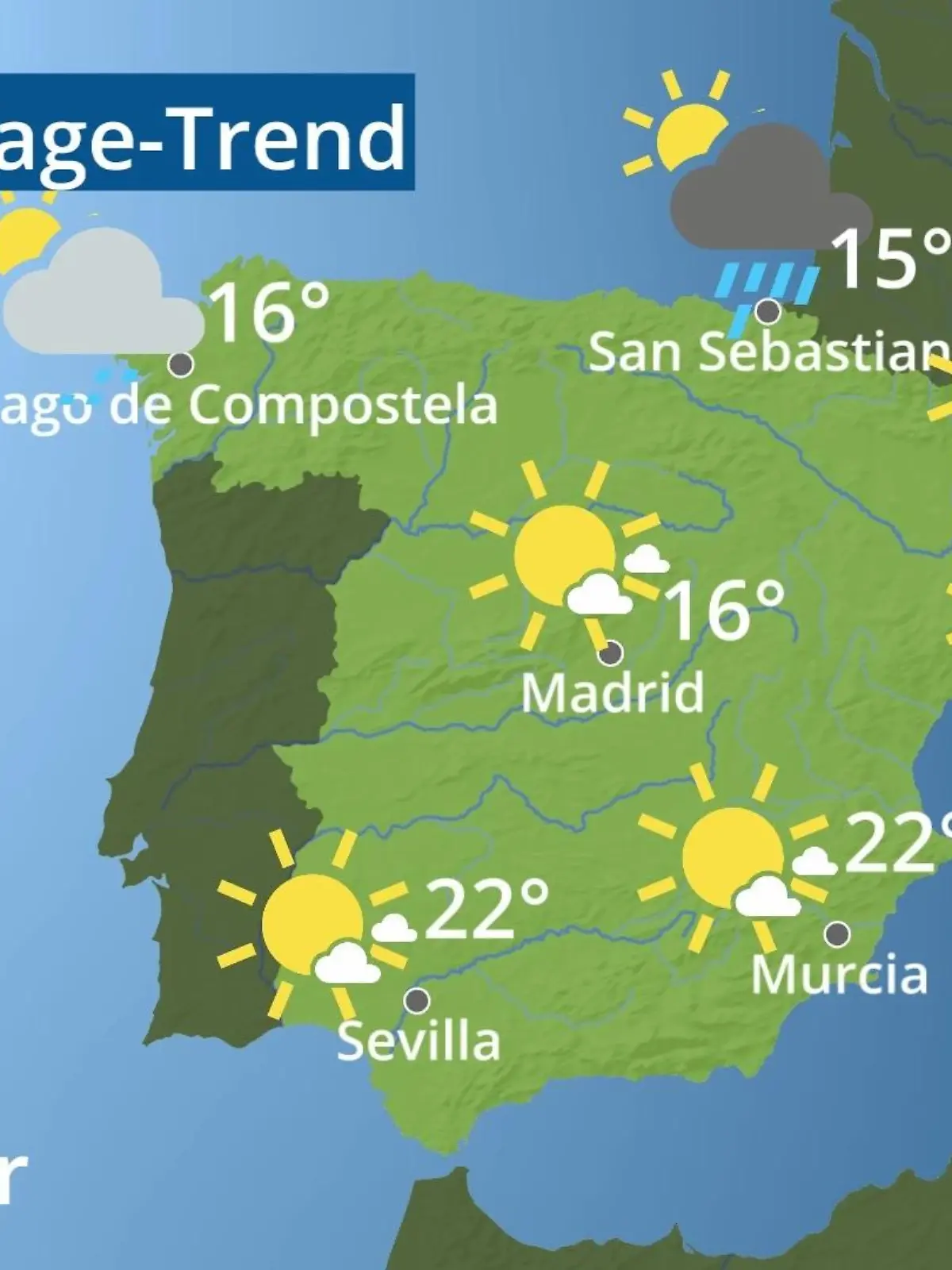 Bild zu: "Spanien: Wie wird das Wetter?"