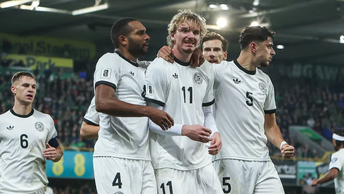 Schlägt Nick Woltemade (Mitte) wieder zu? Alle Infos zur Übertragung des WM-Qualifikationsspiels Luxemburg gegen Deutschland im TV und Stream