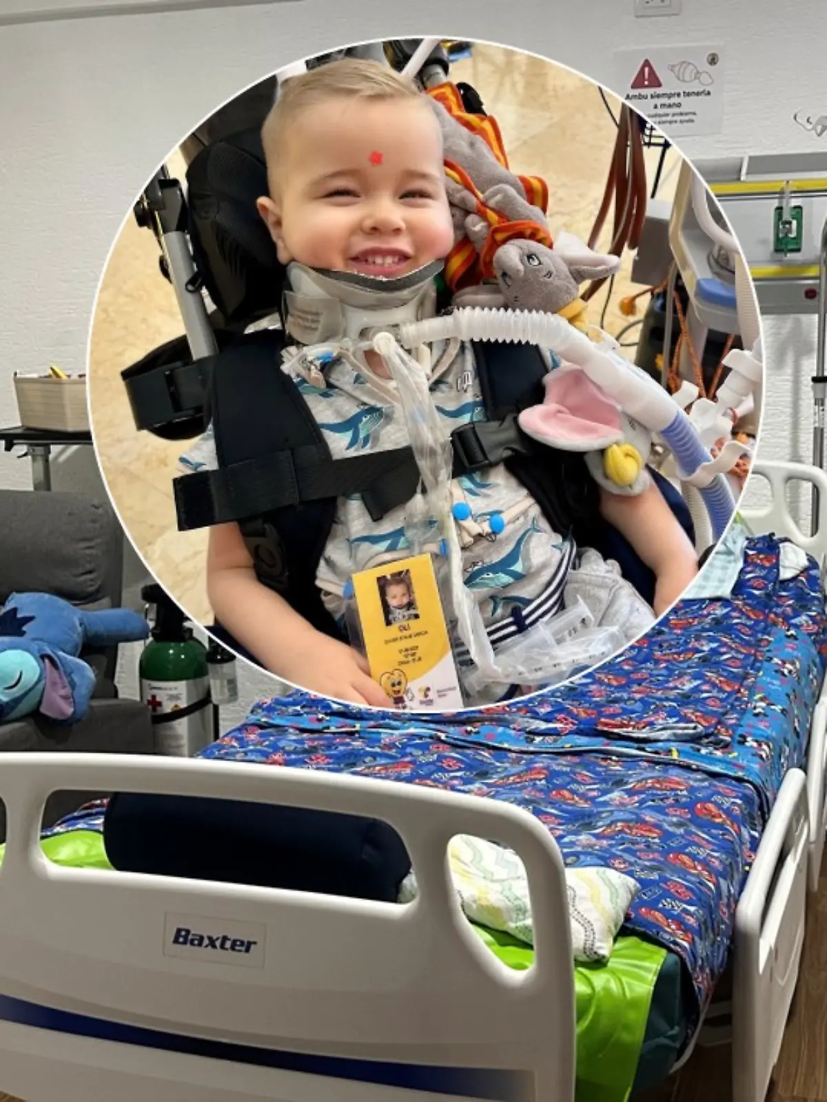 Familie Staub zeigt RTL das Pflegezimmer des kleinen Oliver (2).