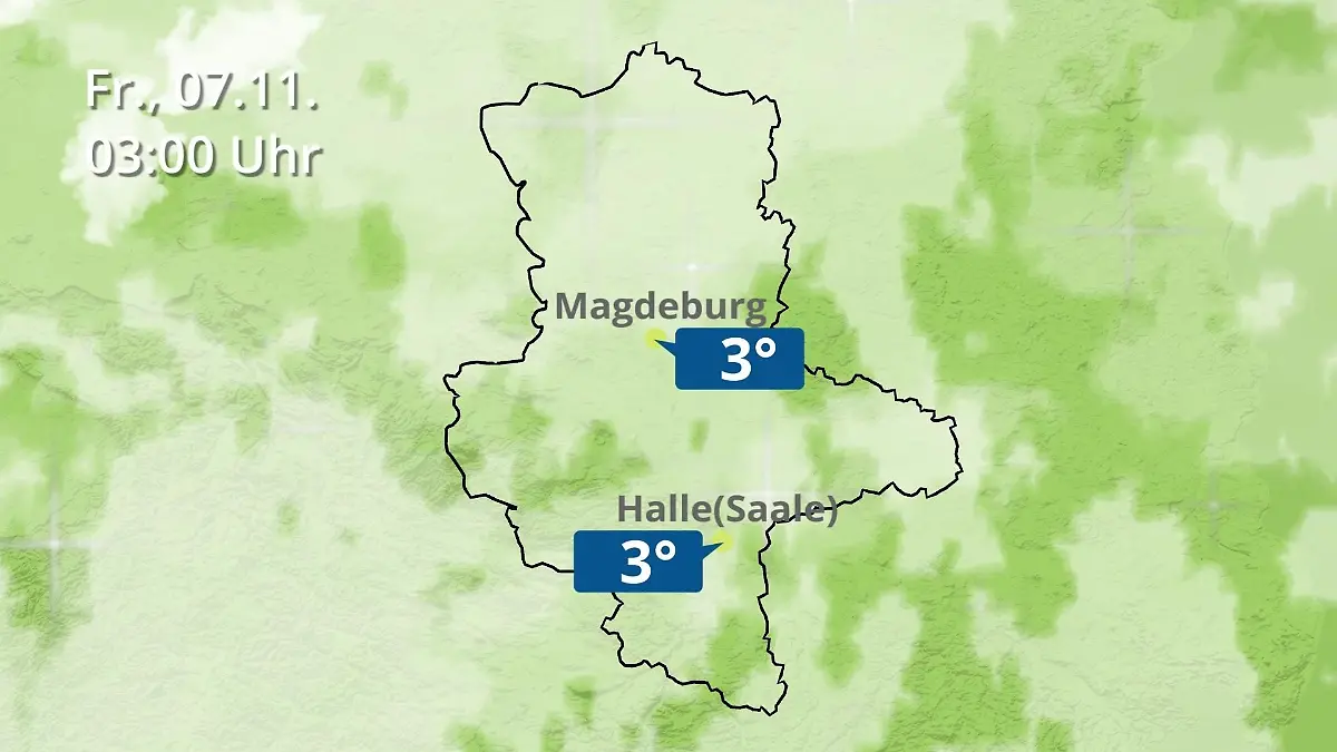 Sachsen-Anhalt: Wie wird das Wetter? Regen und Wolkenfilm für Halle und Magdeburg