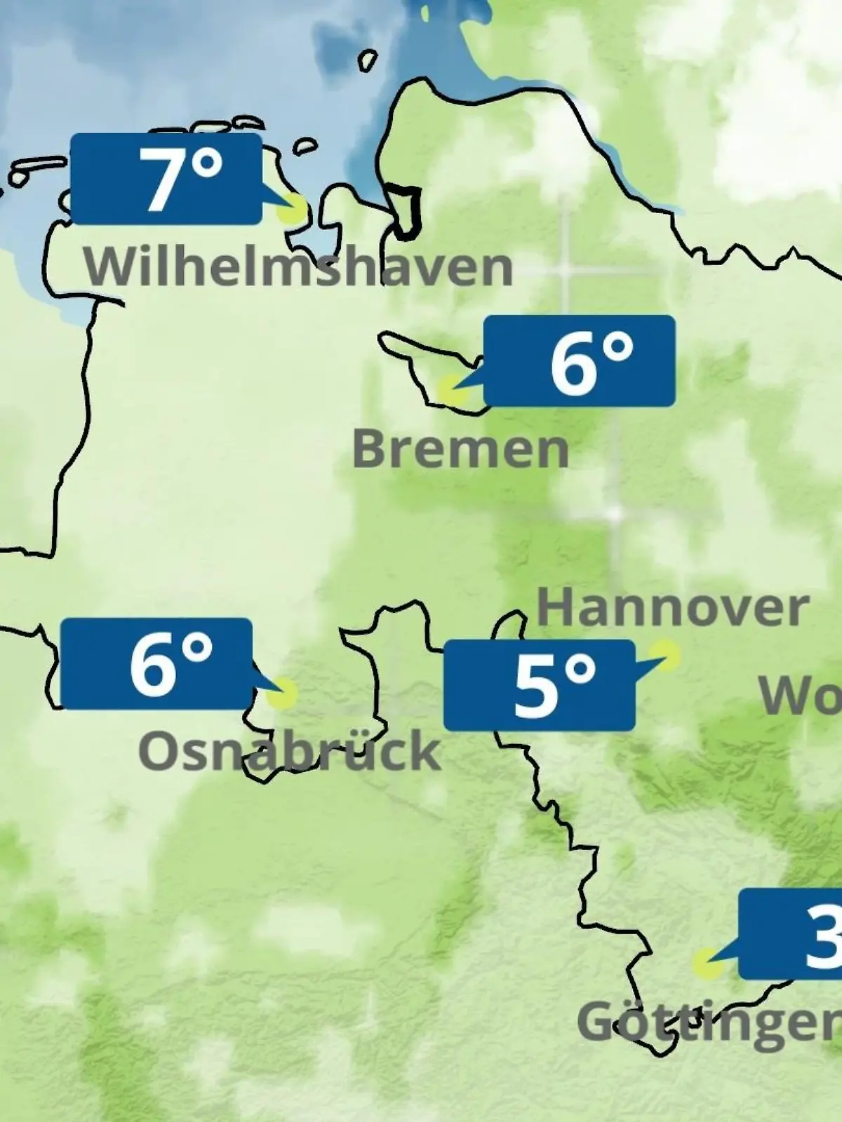 Bild zu: "Bremen und Niedersachsen: Wie wird das Wetter?"