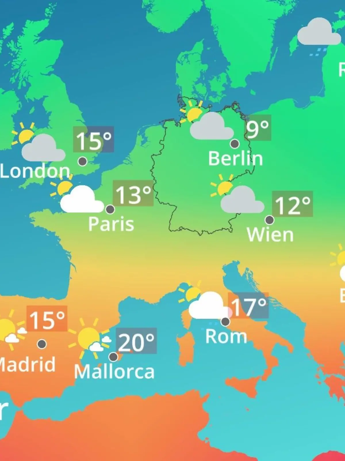 Bild zu: "Europa: Wie wird das Wetter?"