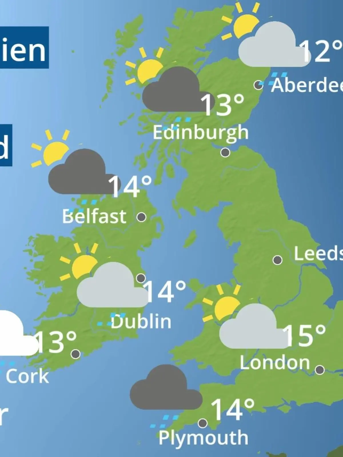 Bild zu: "England, Schottland, Wales: Wie wird das Wetter?"