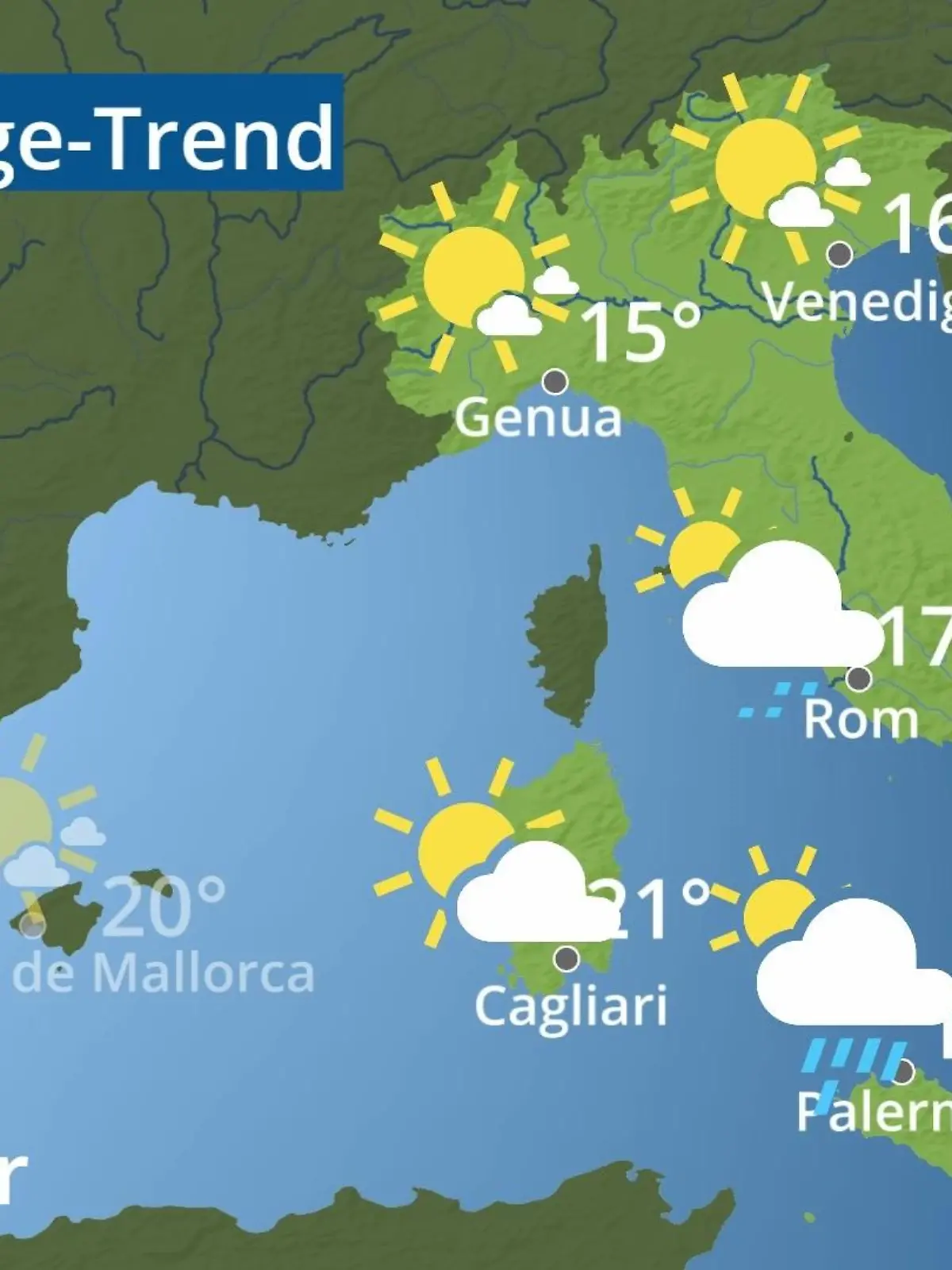 Bild zu: "Italien: Wie wird das Wetter?"
