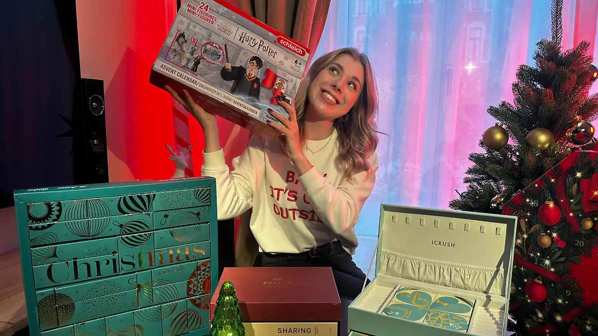 Reporterin im Glück: Sie darf jetzt schon die Türchen von beliebten Adventskalendern öffnen. 