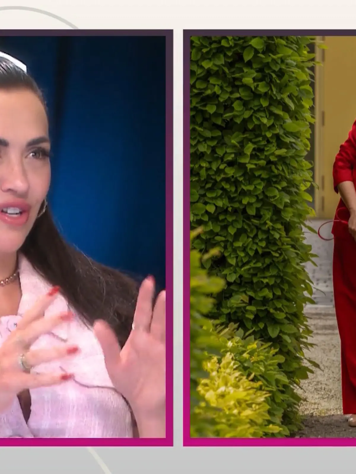 Bild zu: "Minas "Woman in Red"-Look kommt an"