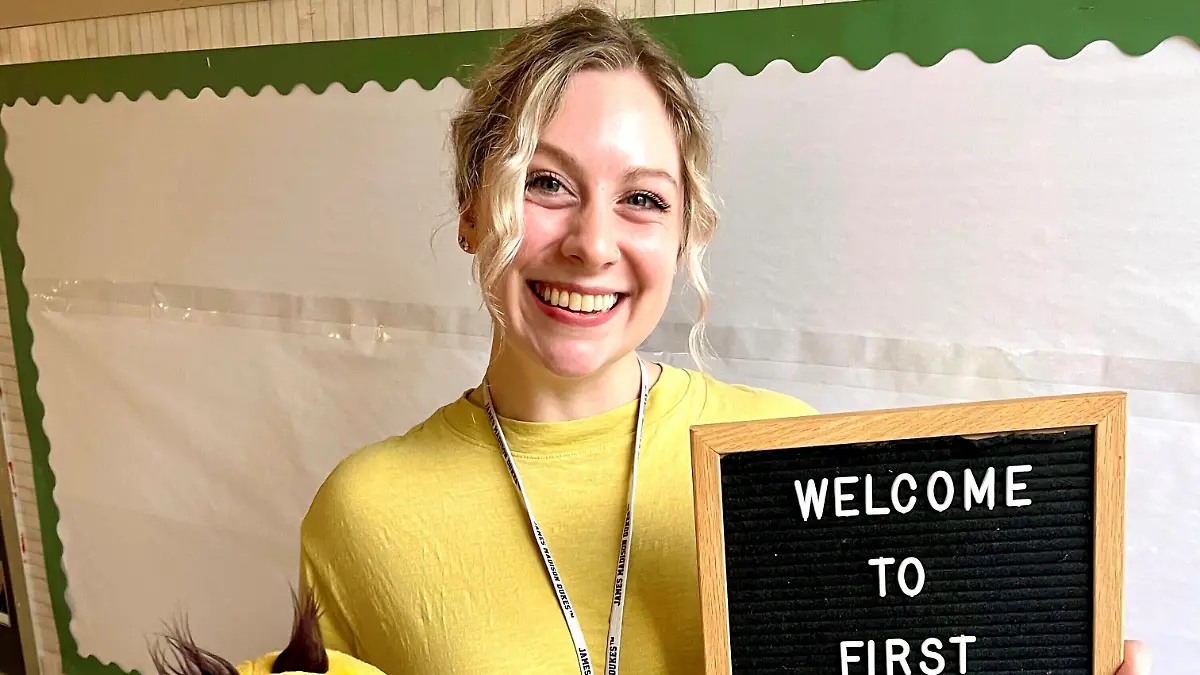 Lehrerin Abigail Zwerner, auf einem Foto, das von ihrer Familie zur Verfügung gestellt wurde