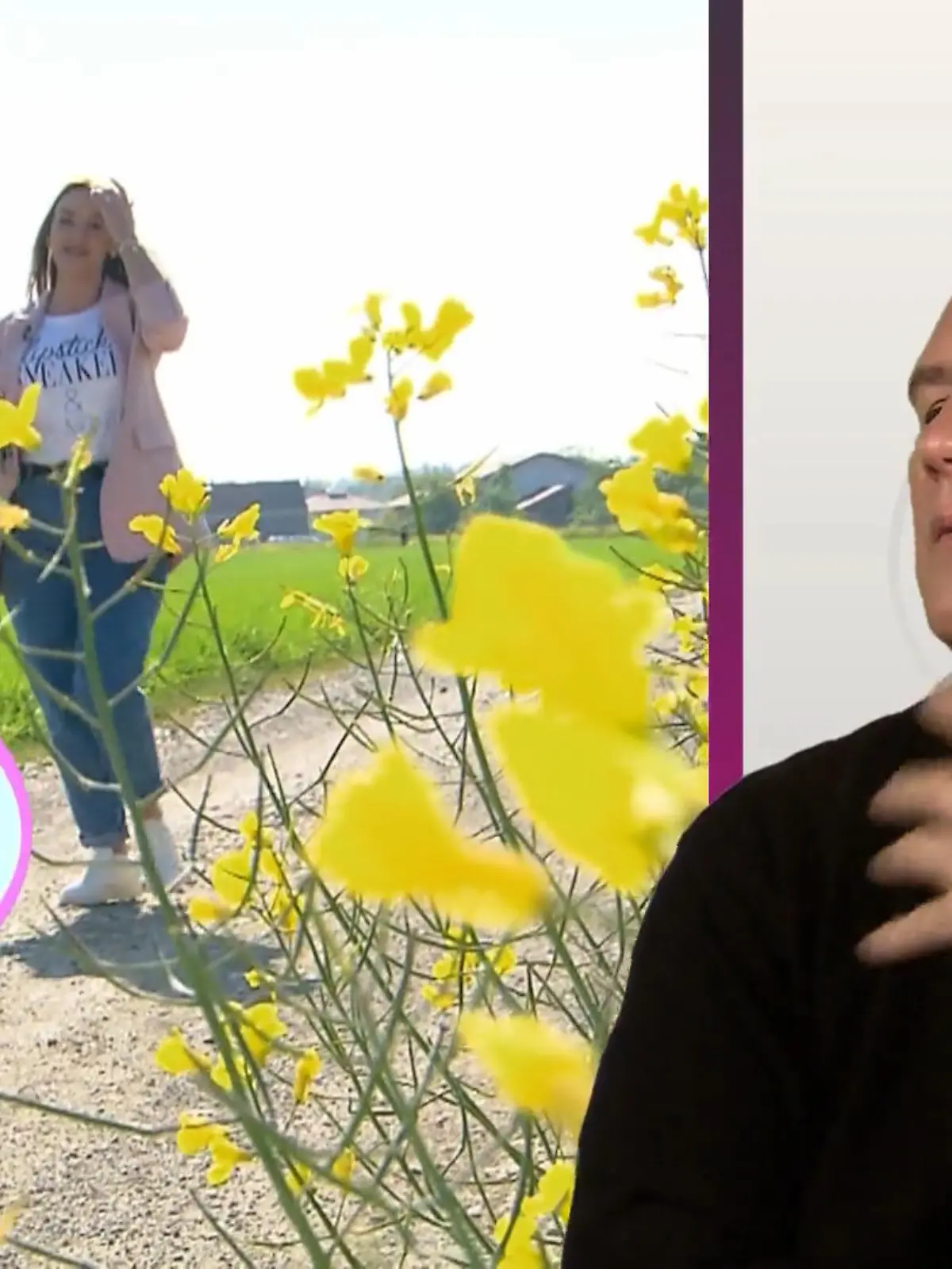 Bild zu: "Welchen Hund hat Mina an ihrer Seite?"