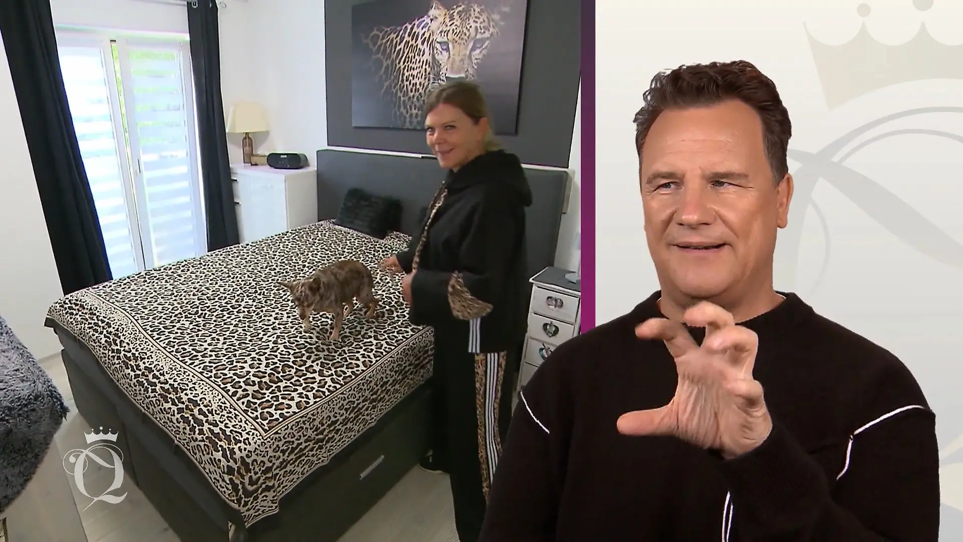 Martina liebt Animal Print Sogar Hund Luna passt