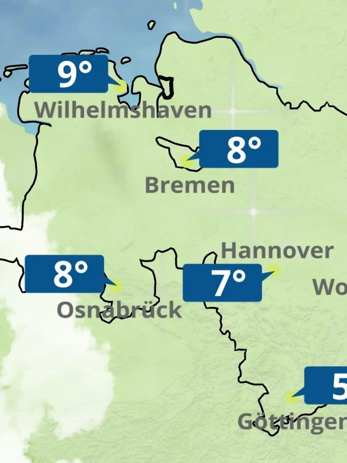 Bild zu: "Bremen und Niedersachsen: Wie wird das Wetter?"