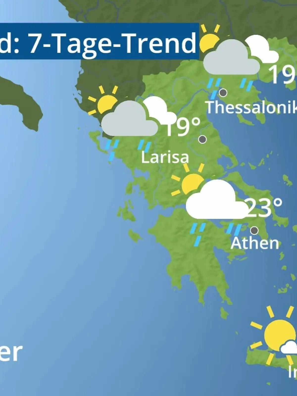 Bild zu: "Griechenland: Wie wird das Wetter?"