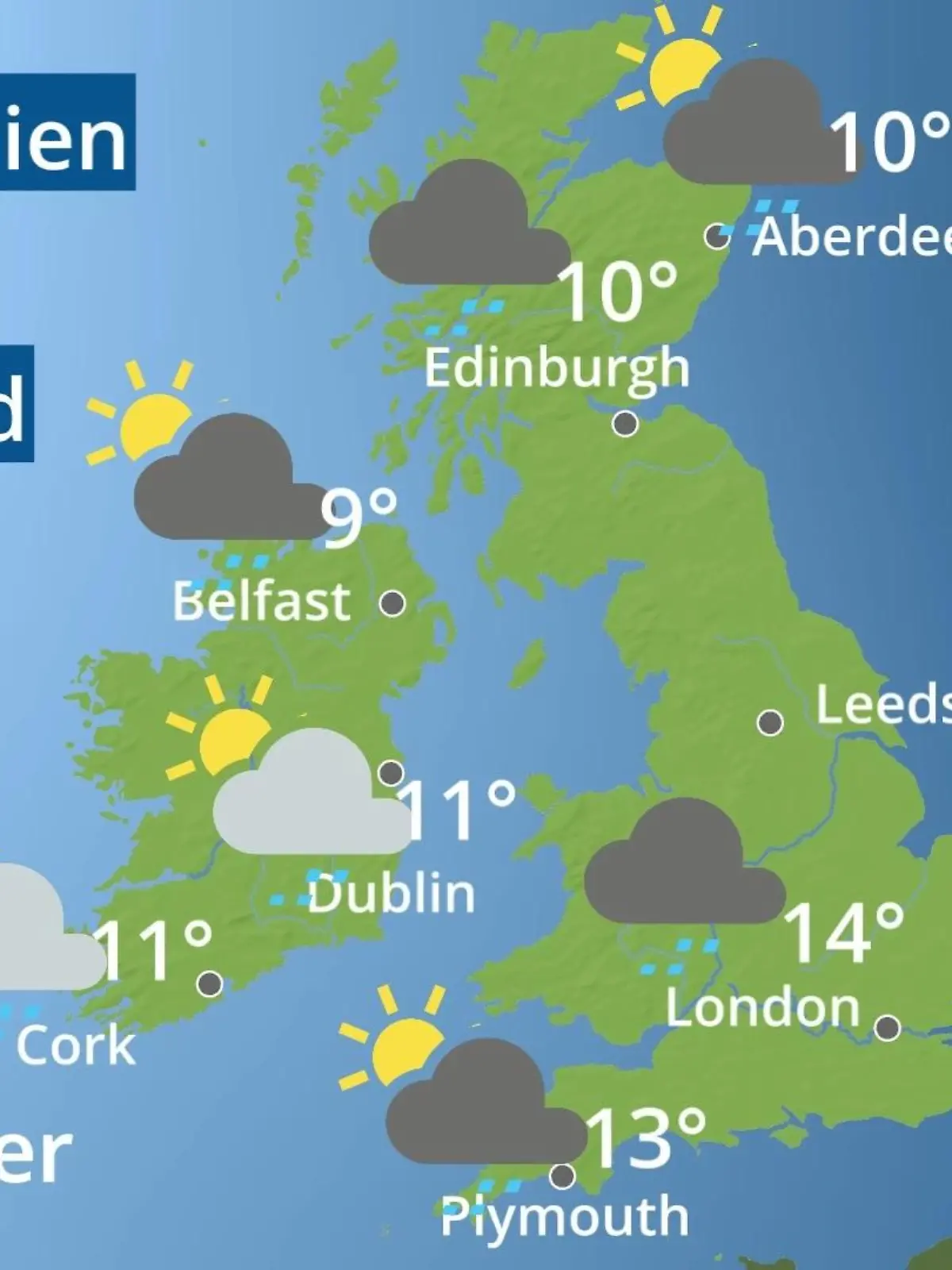 Bild zu: "England, Schottland, Wales: Wie wird das Wetter?"