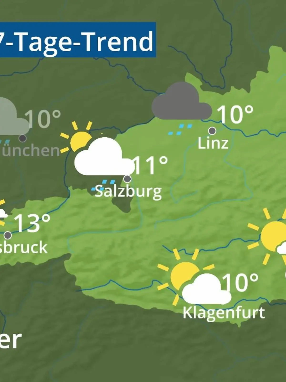 Bild zu: "Österreich: Wie wird das Wetter?"