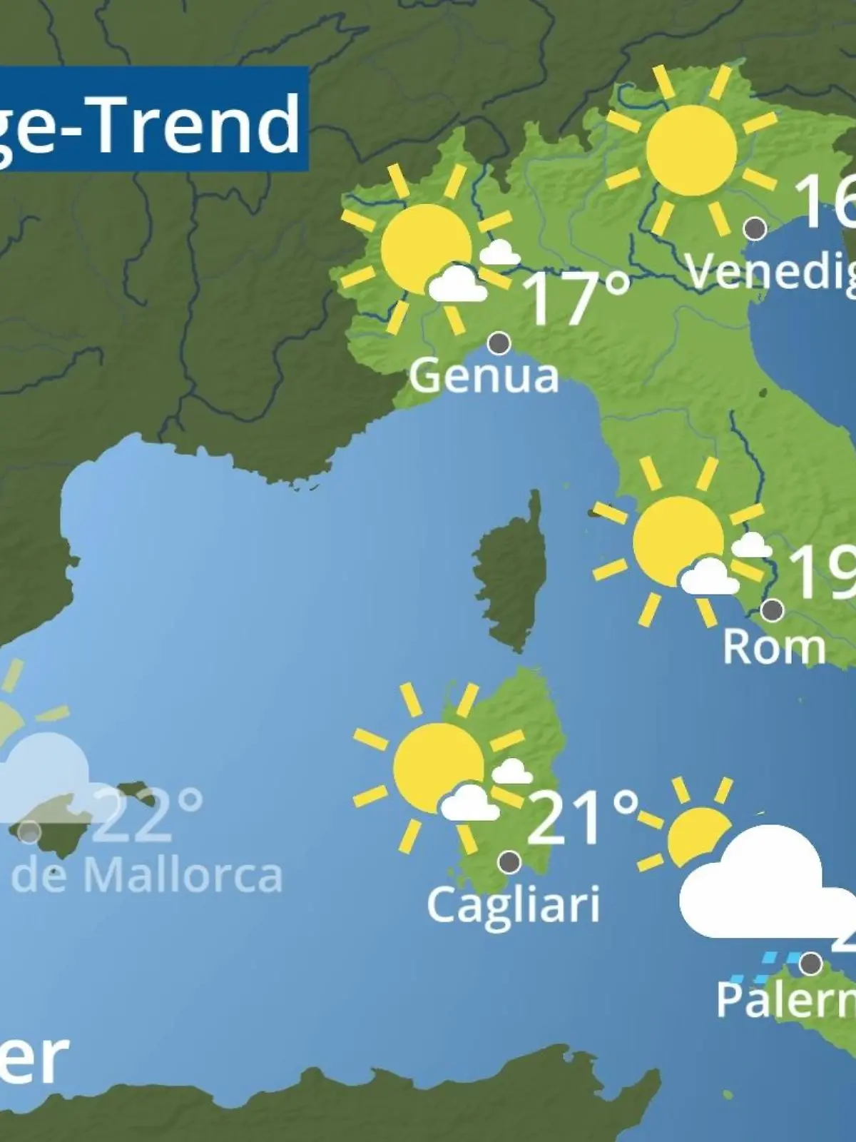 Bild zu: "Italien: Wie wird das Wetter?"