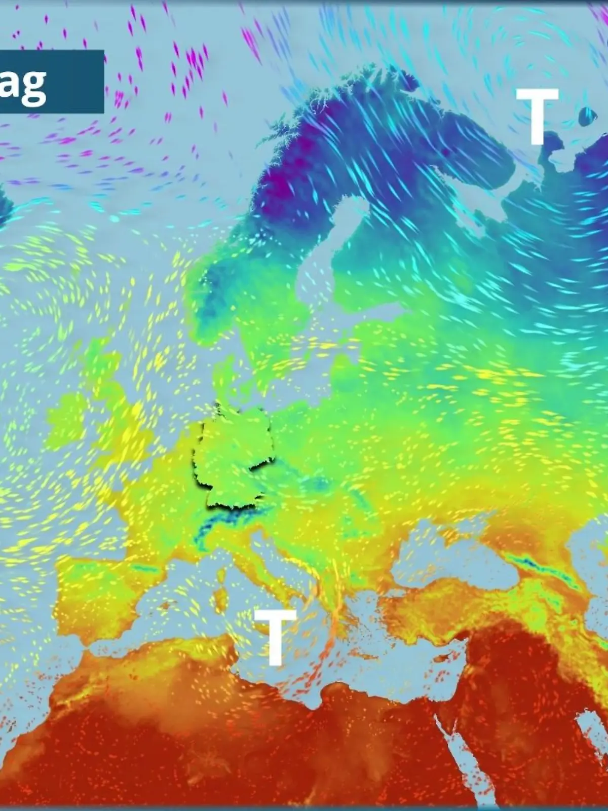 Bild zu: "Milde Luft strömt weiter nach Deutschland"