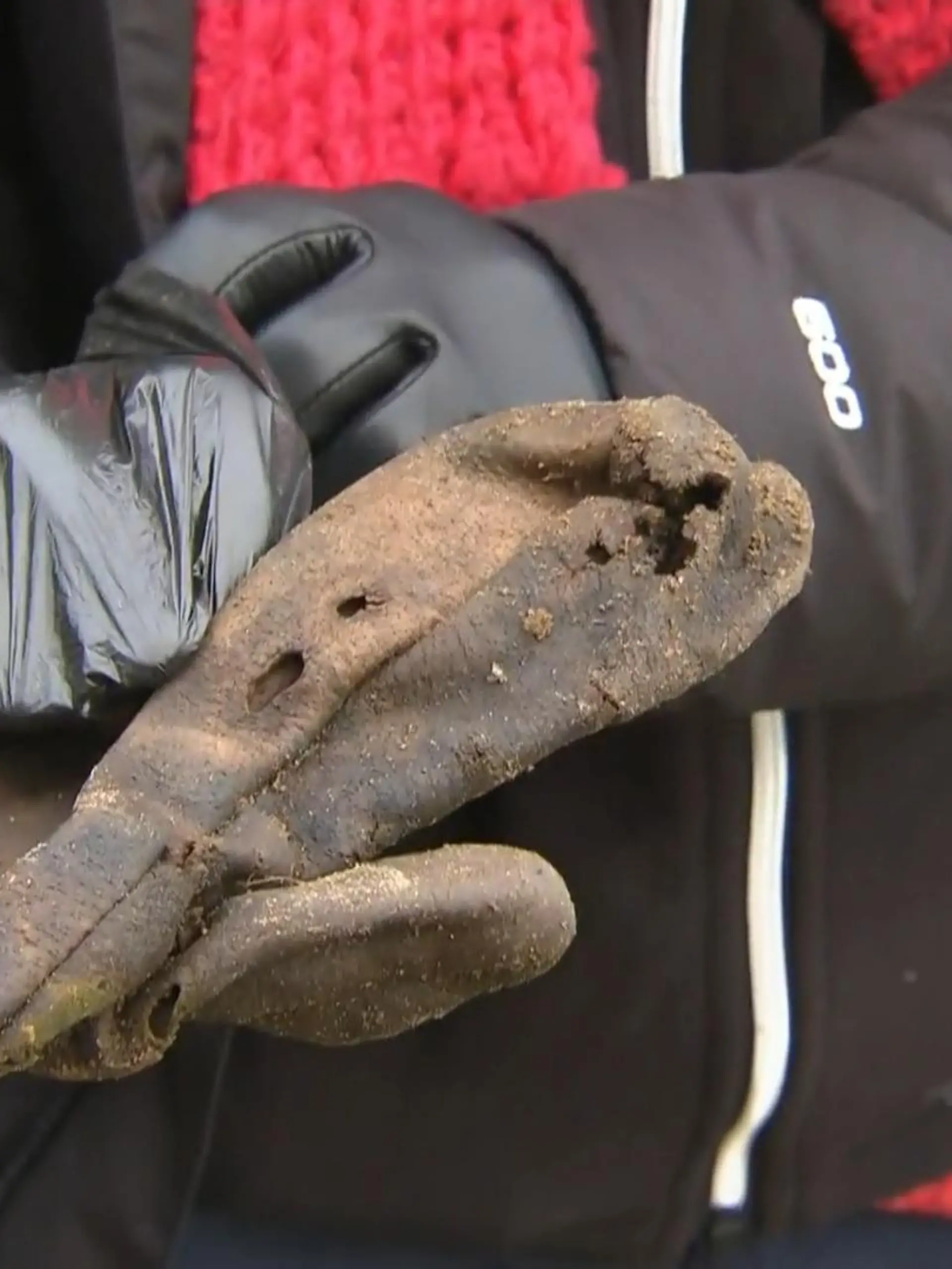 Bild zu: "Als RTL am Leichenfundort dreht, taucht plötzlich ein verkohlter Handschuh auf"