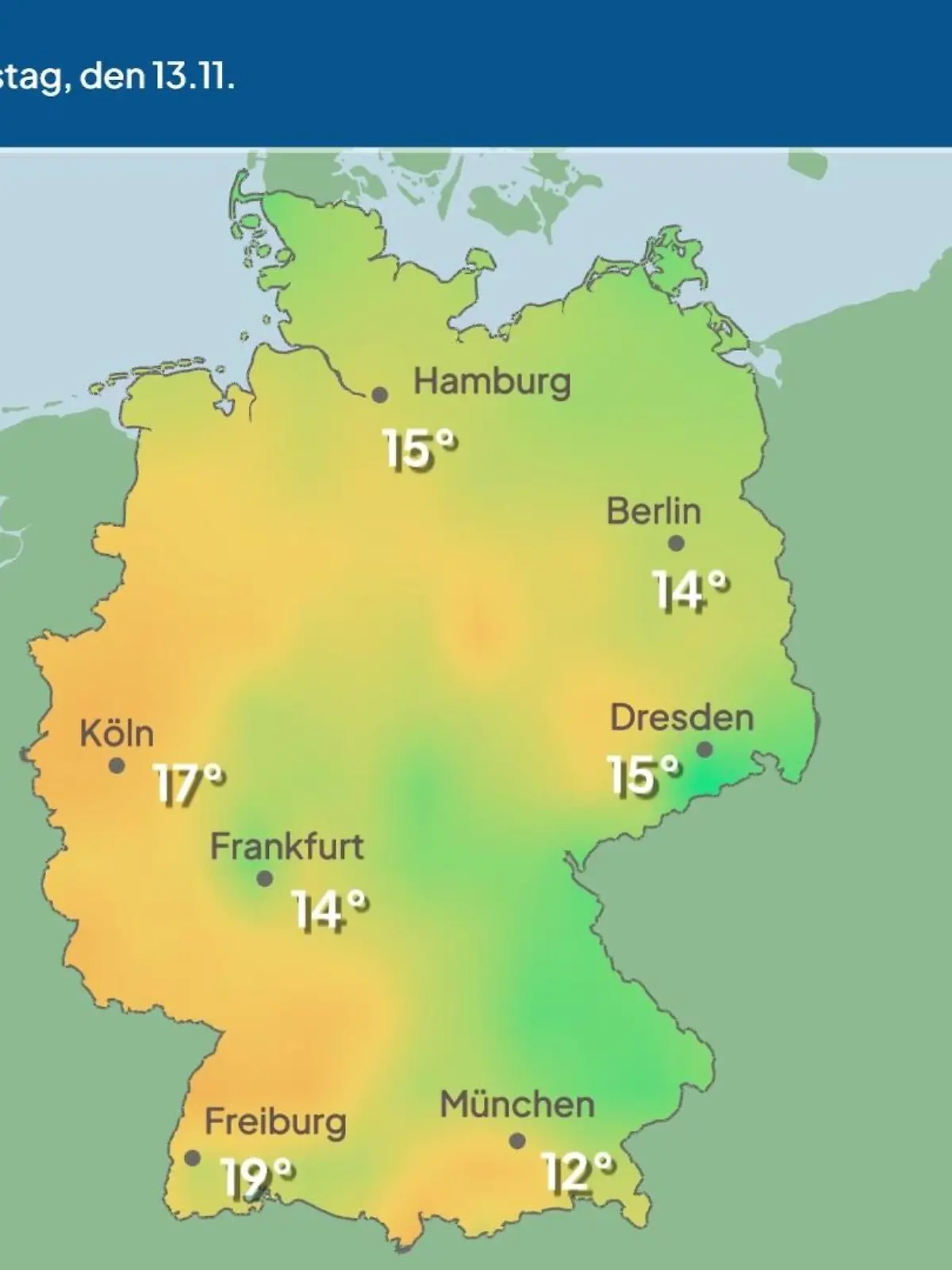 Bild zu: "Im Video: Temperatur-Vorhersage"