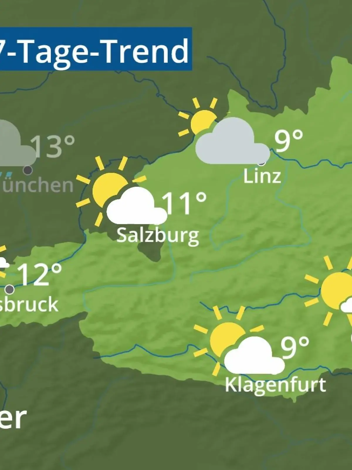 Bild zu: "Österreich: Wie wird das Wetter?"