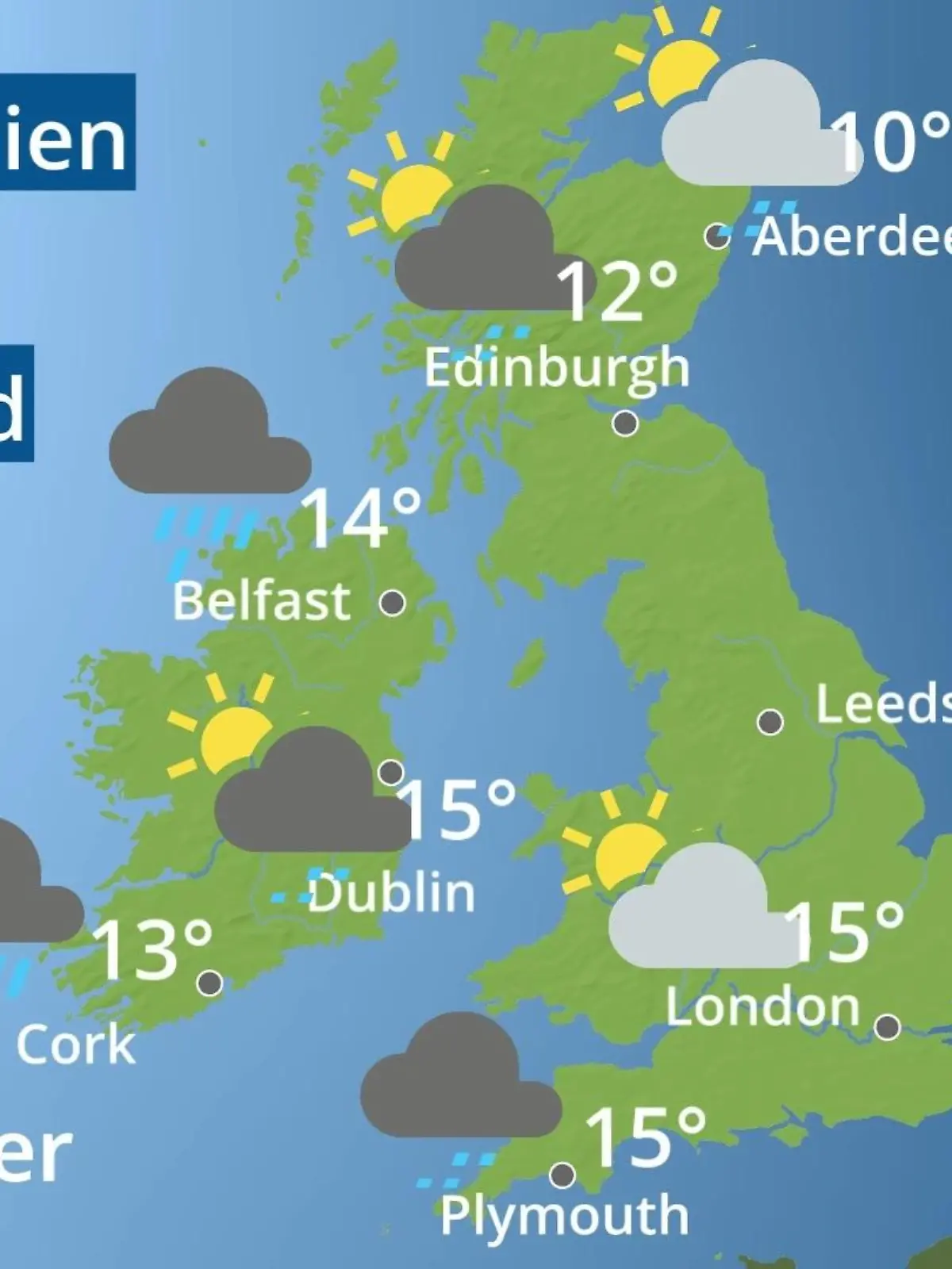 Bild zu: "England, Schottland, Wales: Wie wird das Wetter?"