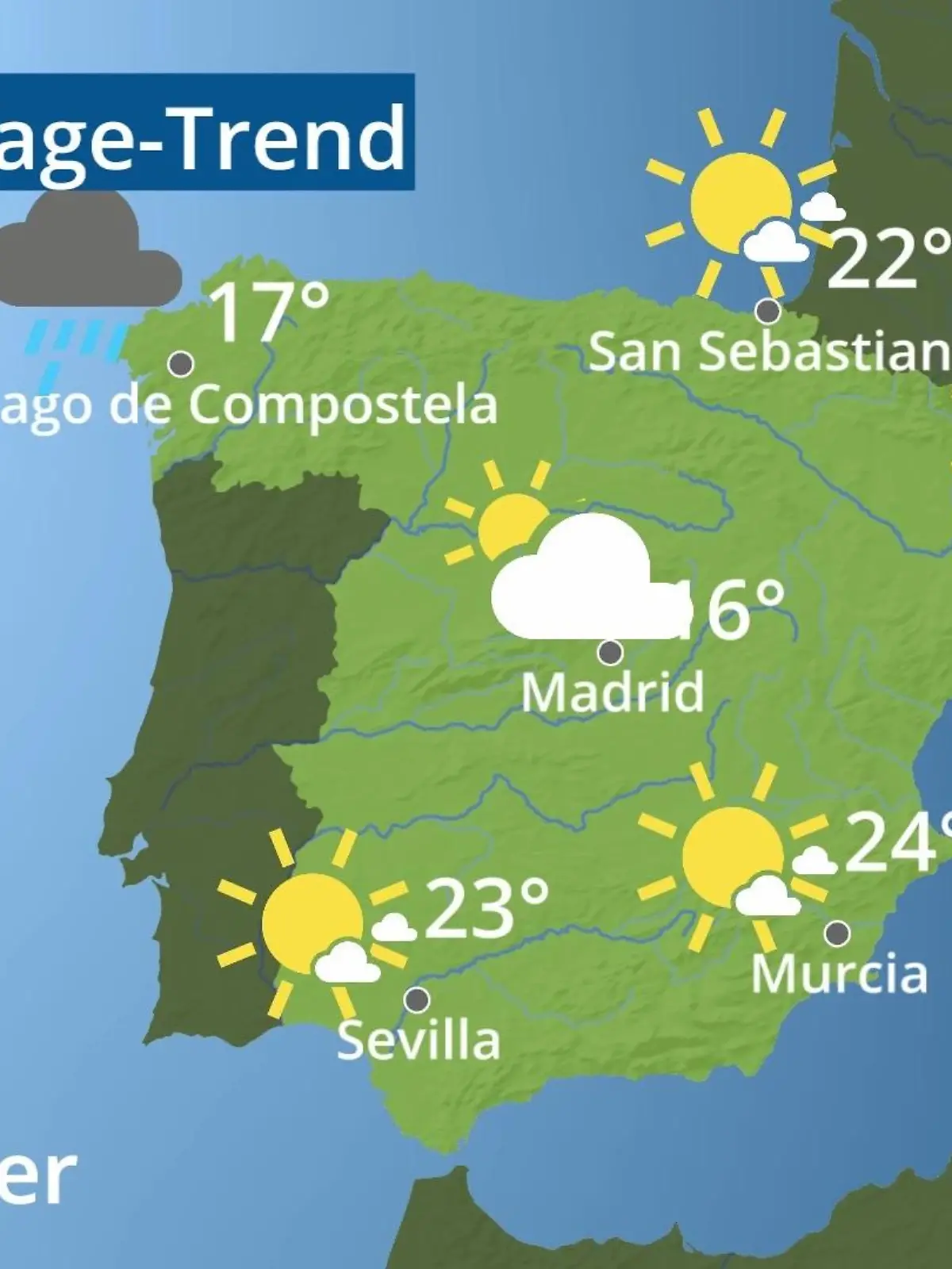 Bild zu: "Spanien: Wie wird das Wetter?"