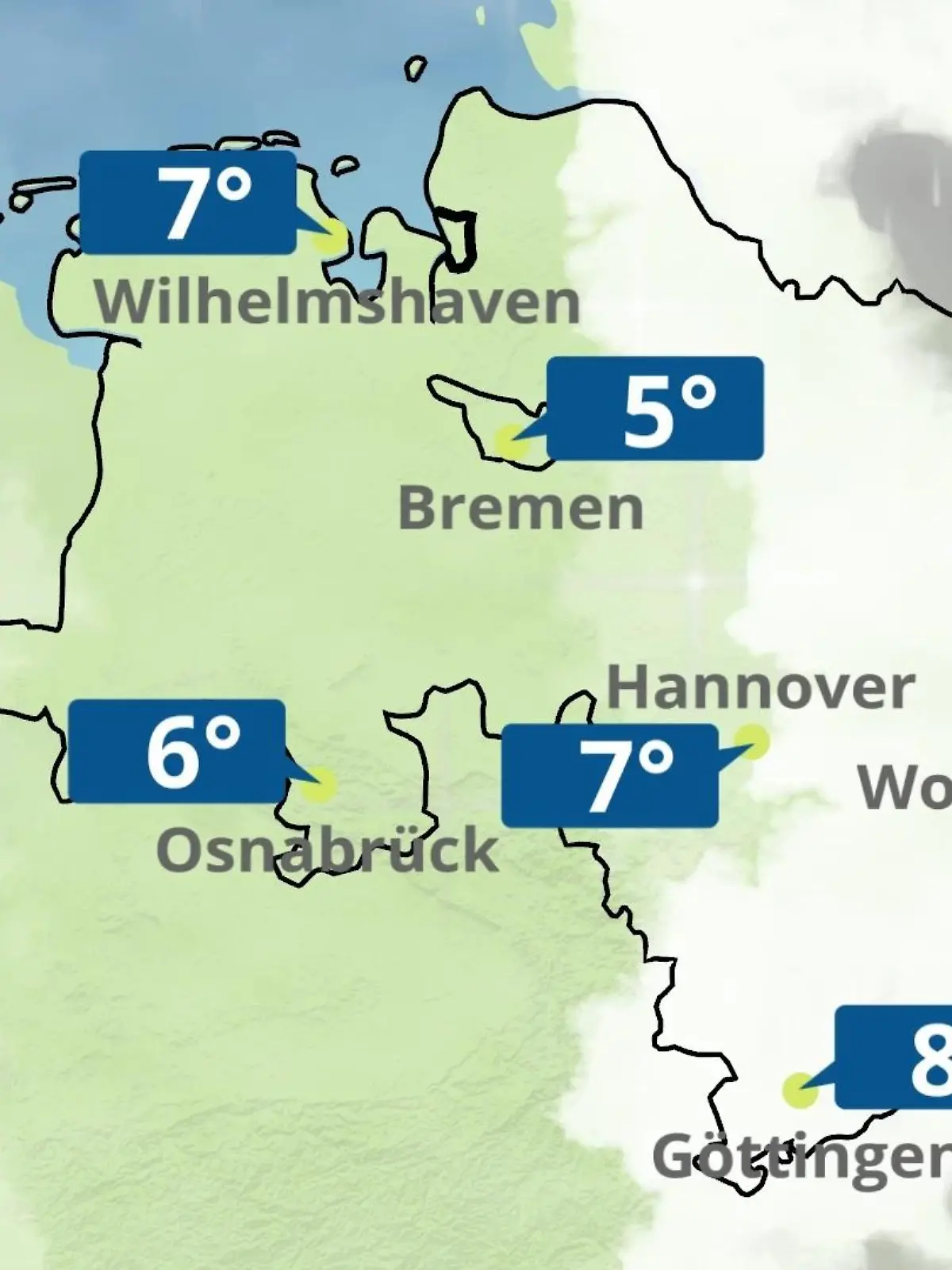 Bild zu: "Bremen und Niedersachsen: Wie wird das Wetter?"