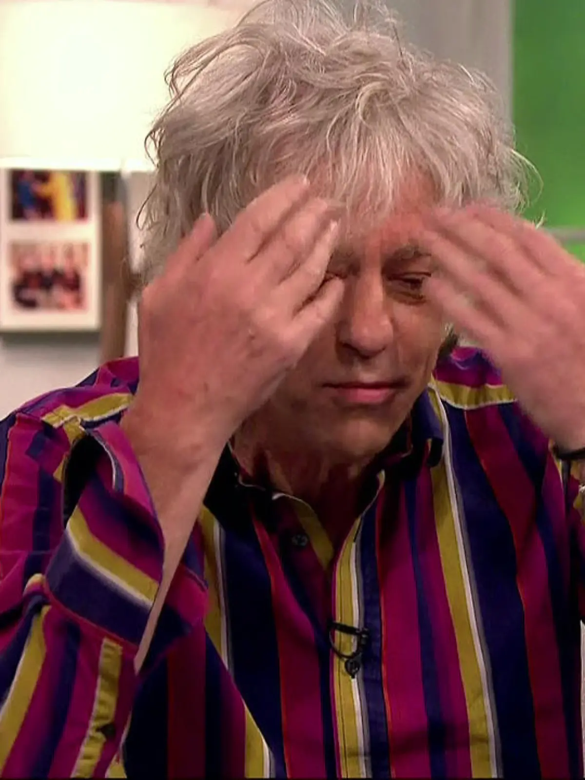 Bob Geldof talks to to Lorraine Kelly about life after the untimely death of his daughter Peaches and also about going on tour with his band The Boomtown Rats. Shown on Lorraine on ITV HD.Featuring: Bob GeldofWhen: 04 Jul 2014Credit: Supplied by WENN.com**This is a PR photo. WENN does not claim any ownership including but not limited to Copyright or License in the attached material. Fees charged by WENN are for WENN's services only, and do not, nor are they intended to, convey to the user any ownership of Copyright or License in the material. By publishing this material you expressly agree to indemnify and to hold WENN and its directors, shareholders and employees harmless from any loss, claims, damages, demands, expenses (including legal fees), or any causes of action or  allegation against WENN arising out of or connected in any way with publication of the material**